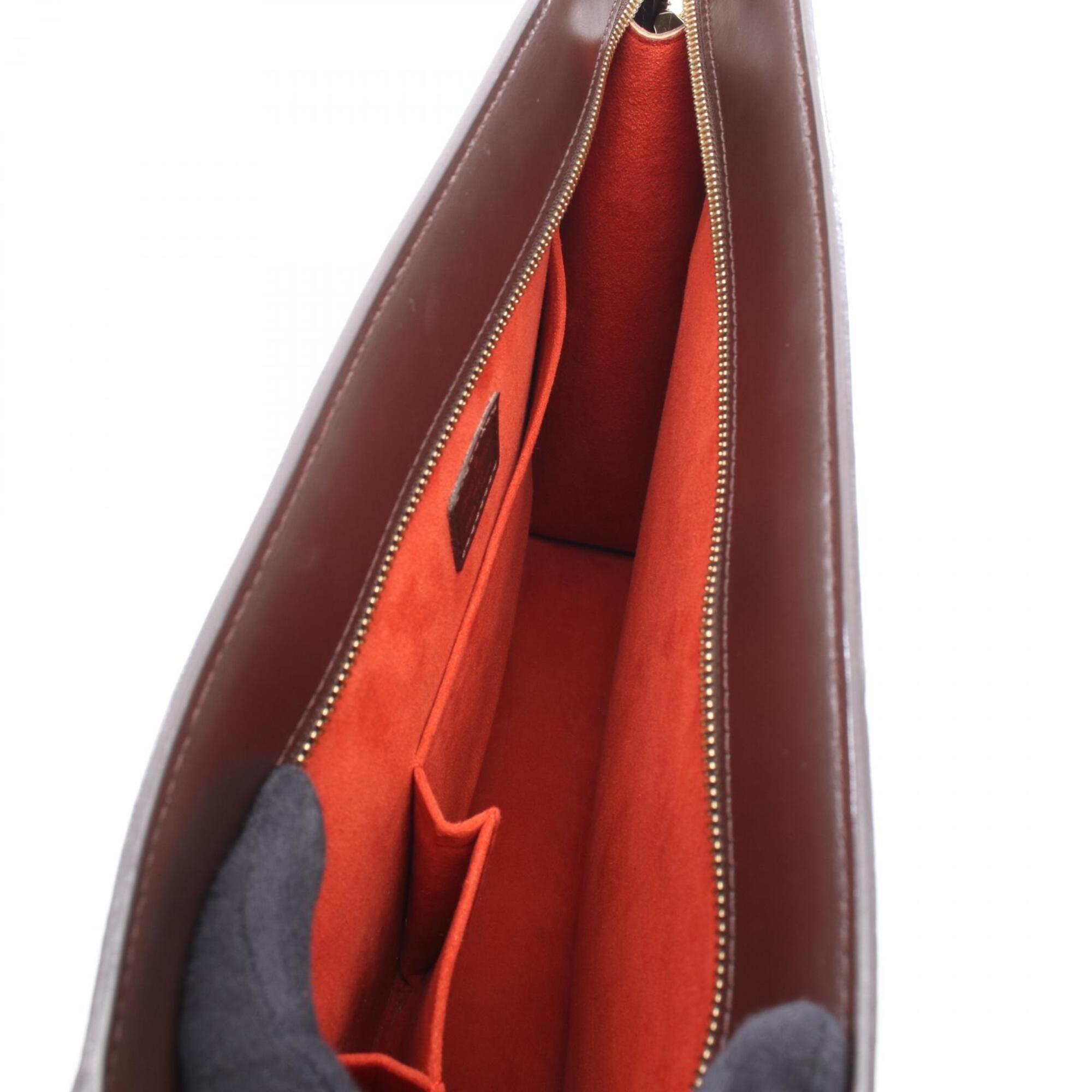 Louis Vuitton Brown Ebene Coated Canvas Damier Canvas Leather Handbag Tote Bag (Pre-Owned)
