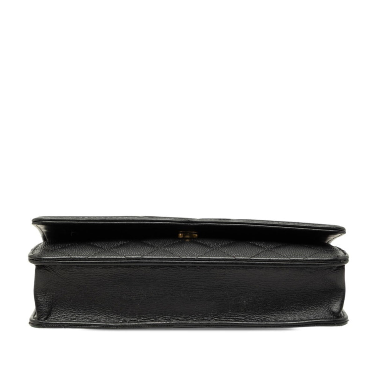 Chanel Black Grained Calfskin Shoulder Bag (Pre-Owned)