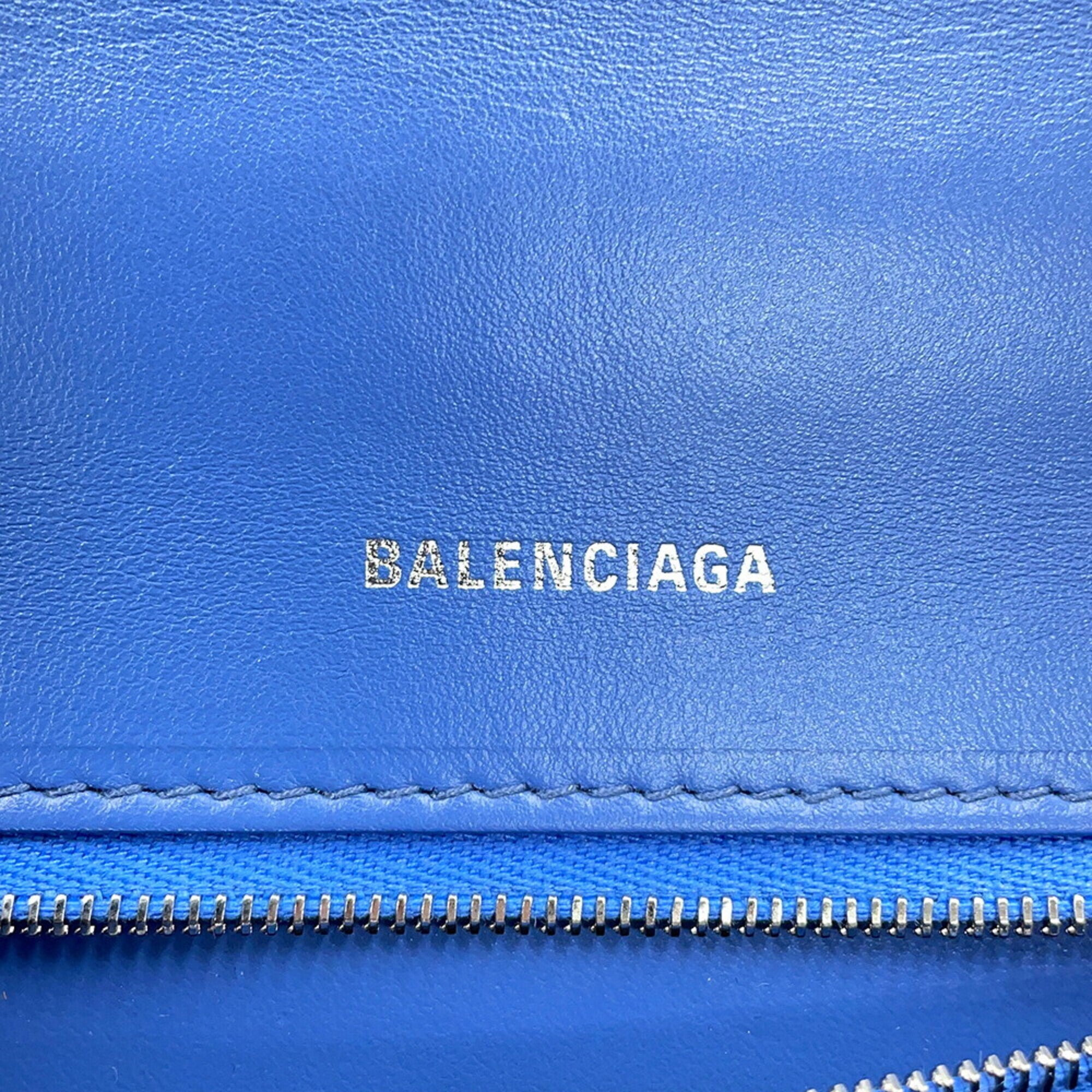Balenciaga Blue Denim Handbag Shoulder Bag (Pre-Owned)