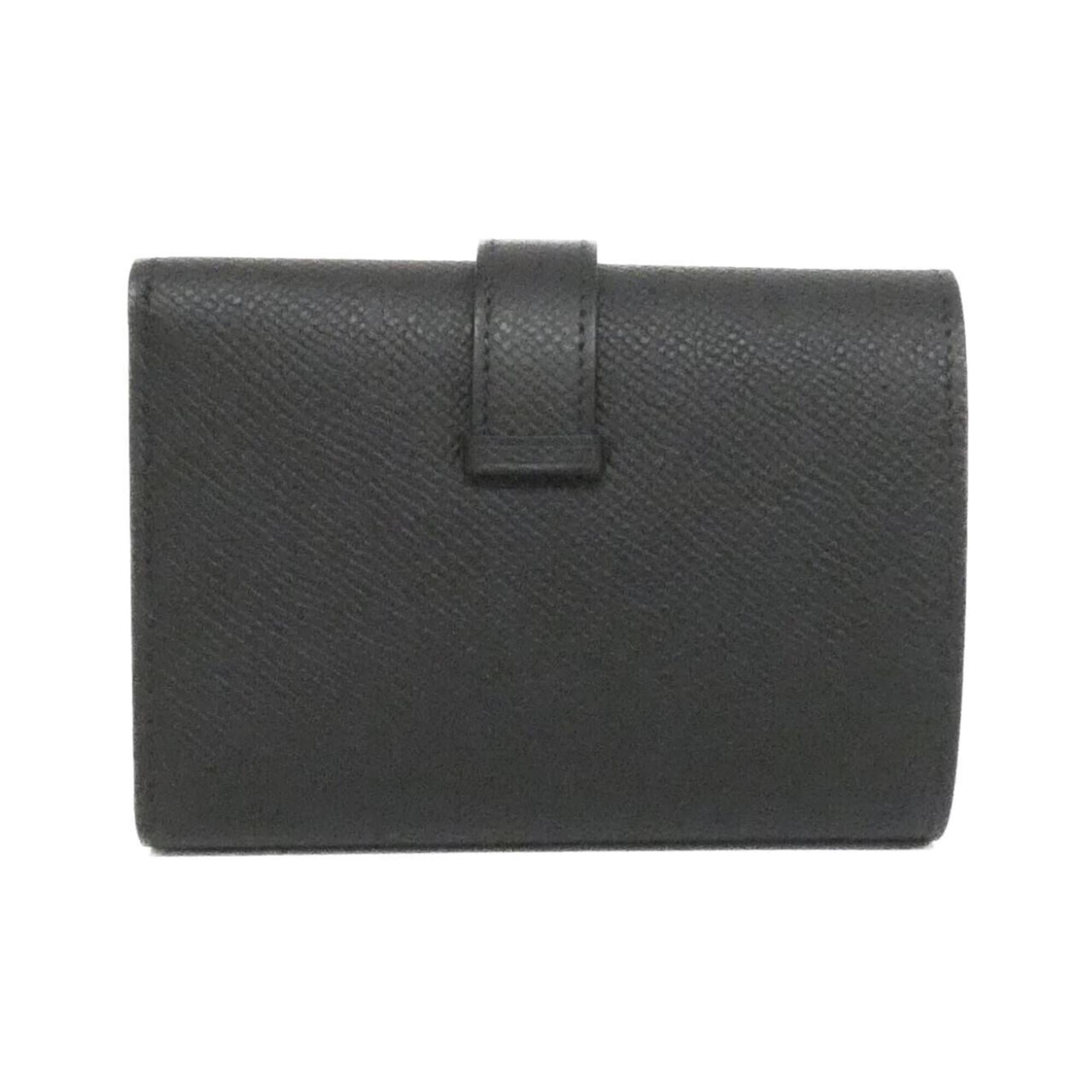 Hermes Black Rouge H Epsom Leather Coin Purse/Coin Case (Pre-Owned)