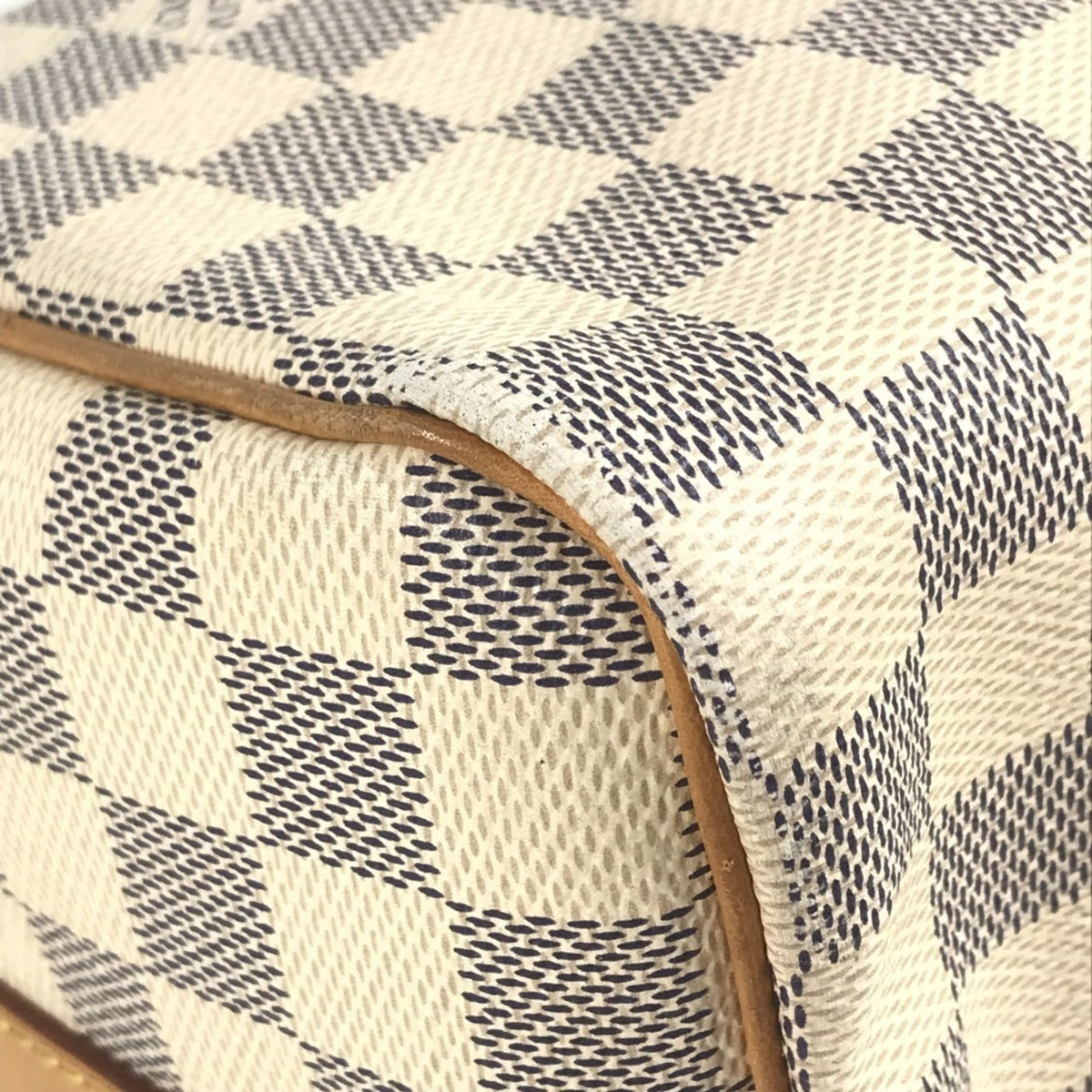 Louis Vuitton Damier Azur White Damier Azur Boston Bag Handbag Shoulder Bag (Pre-Owned)