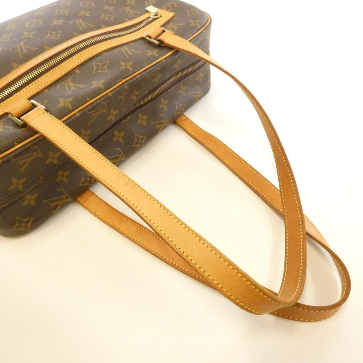 Louis Vuitton Monogram Marron Coated Canvas Shoulder Bag (Pre-Owned)