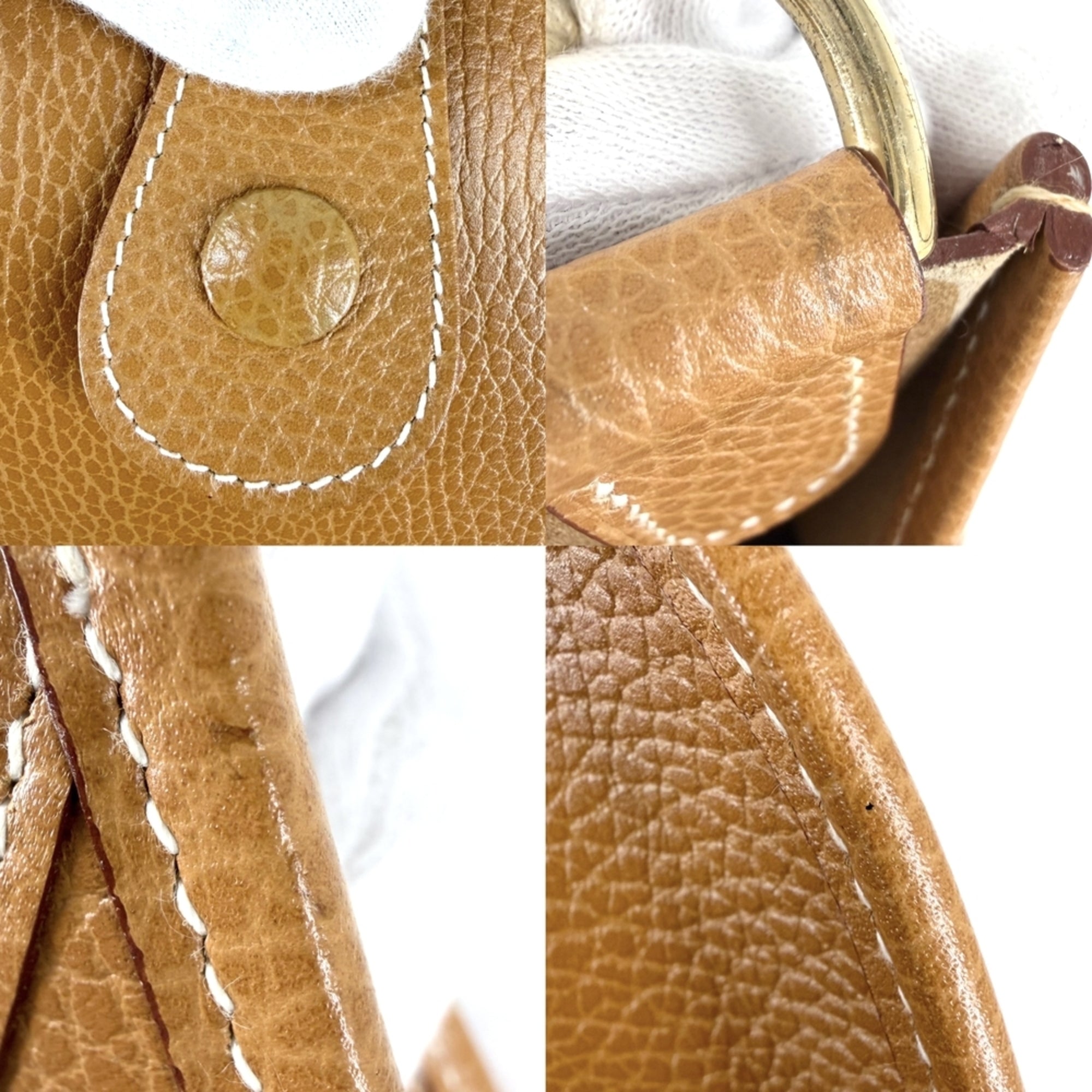 Hermes Evelyne Brown Leather Shoulder Bag (Pre-Owned)