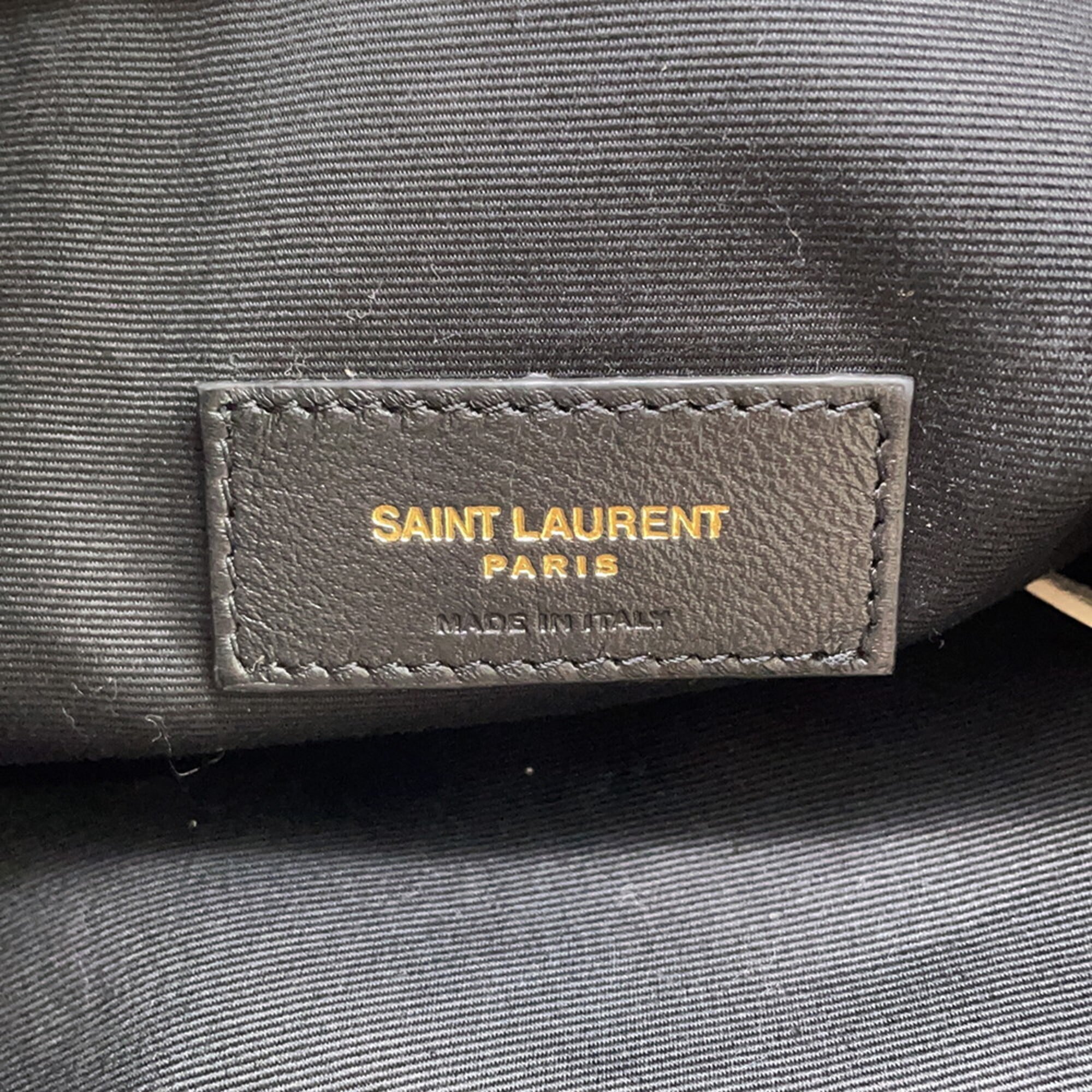 Yves Saint Laurent Beige Leather Handbag Shoulder Bag (Pre-Owned)