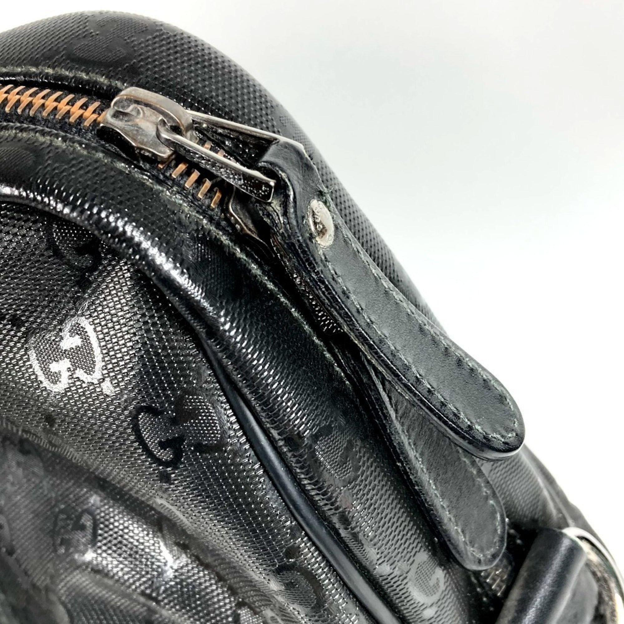 Gucci Black Gg Imprimé Handbag Tote Bag (Pre-Owned)