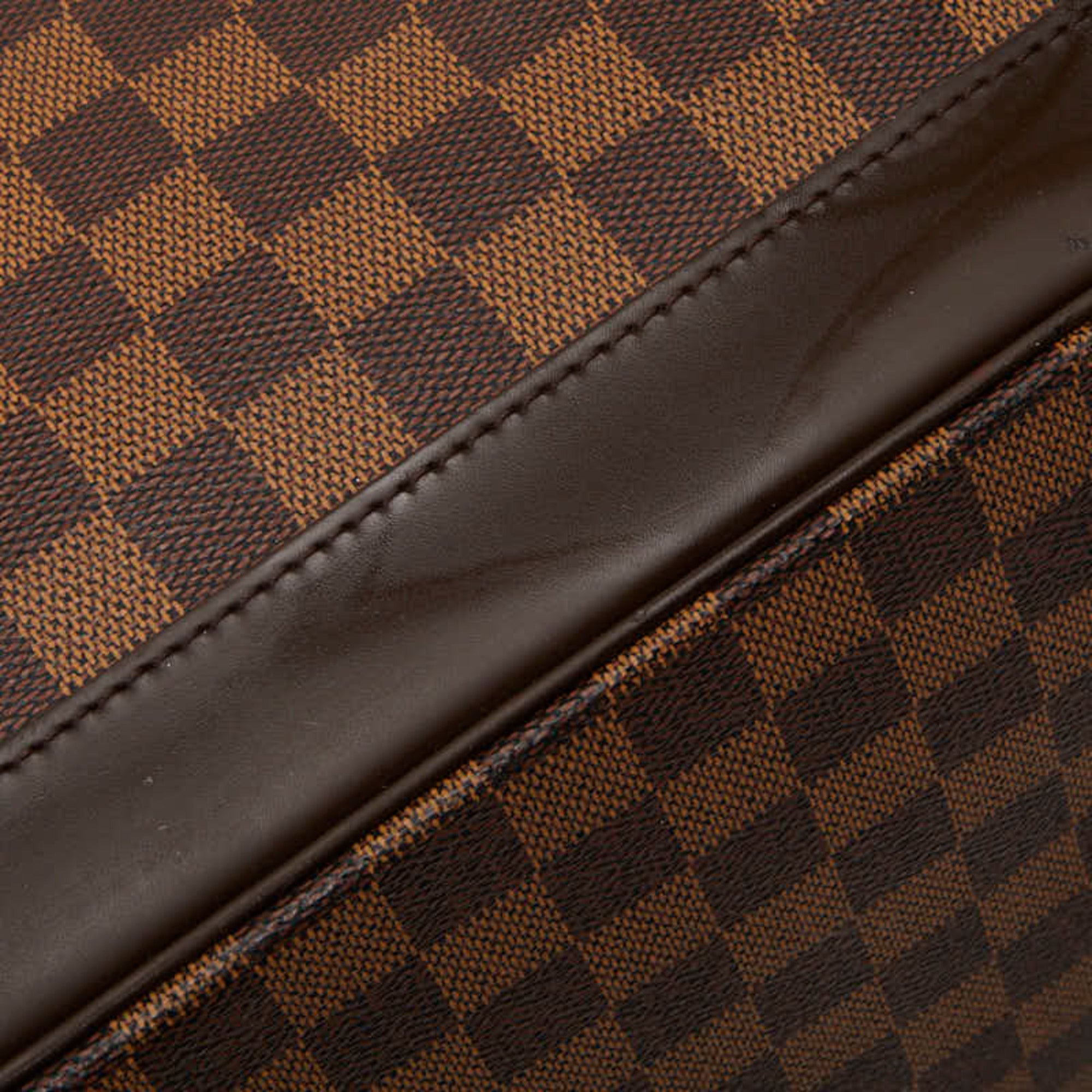 Louis Vuitton Brown Pvc Leather Boston Bag Shoulder Bag (Pre-Owned)