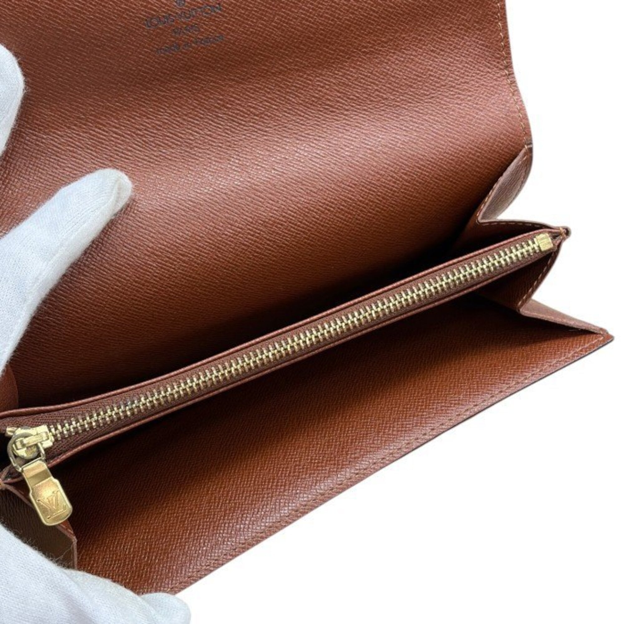 Louis Vuitton Monogram Brown Monogram Long Wallet (Bi-Fold) (Pre-Owned)