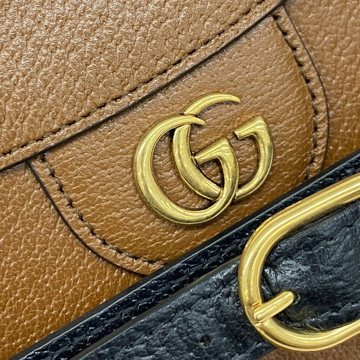 Gucci Brown Leather Tote Bag (Pre-Owned)