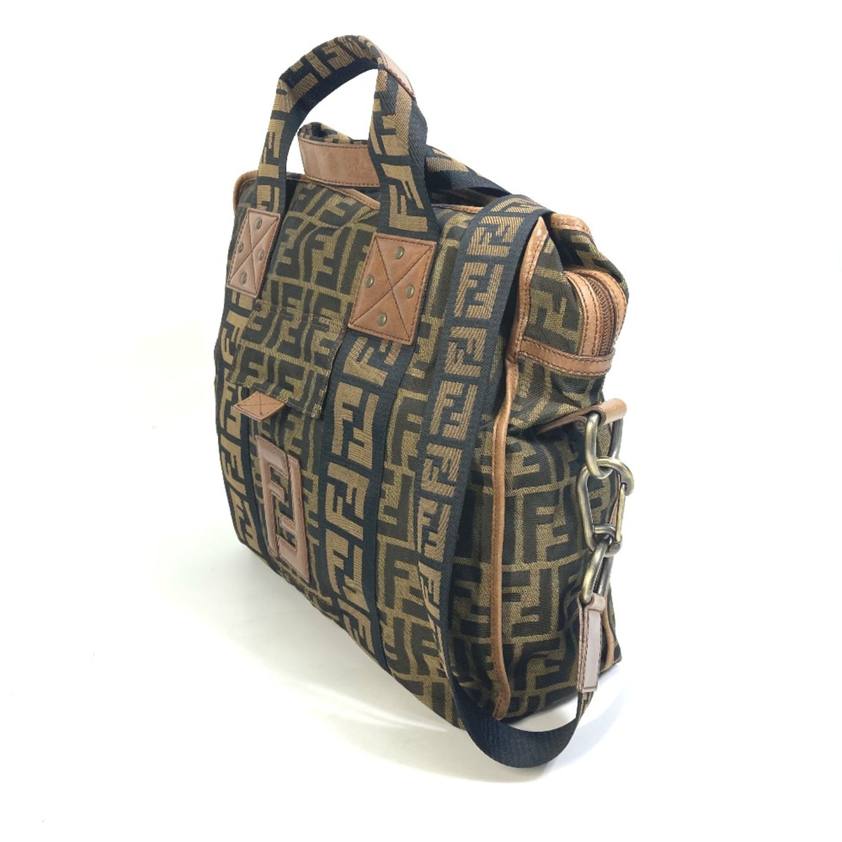 Fendi Brown Leather Tote Bag (Pre-Owned)