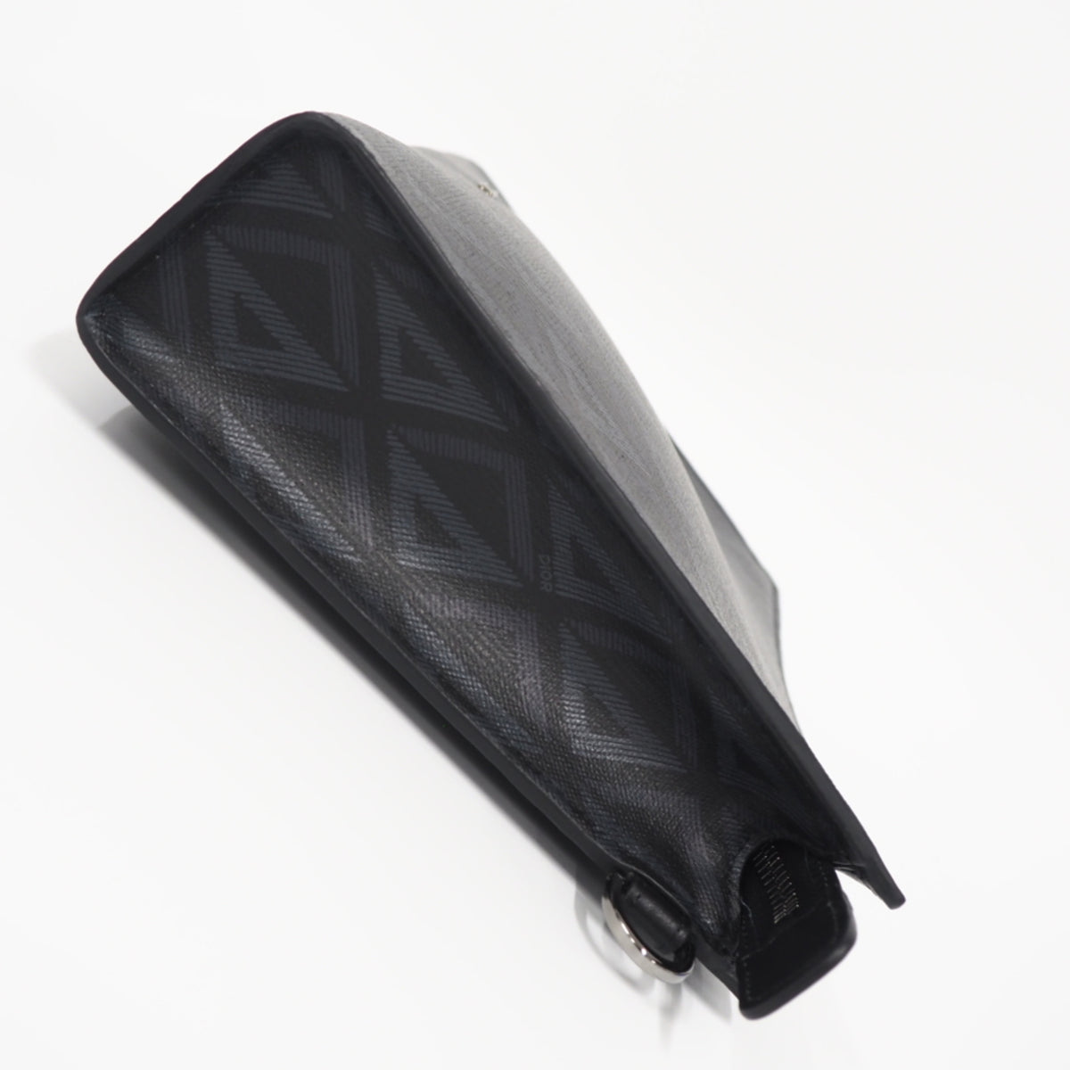 Christian Dior Black Navy Pvc Clutch Bag (Pre-Owned)