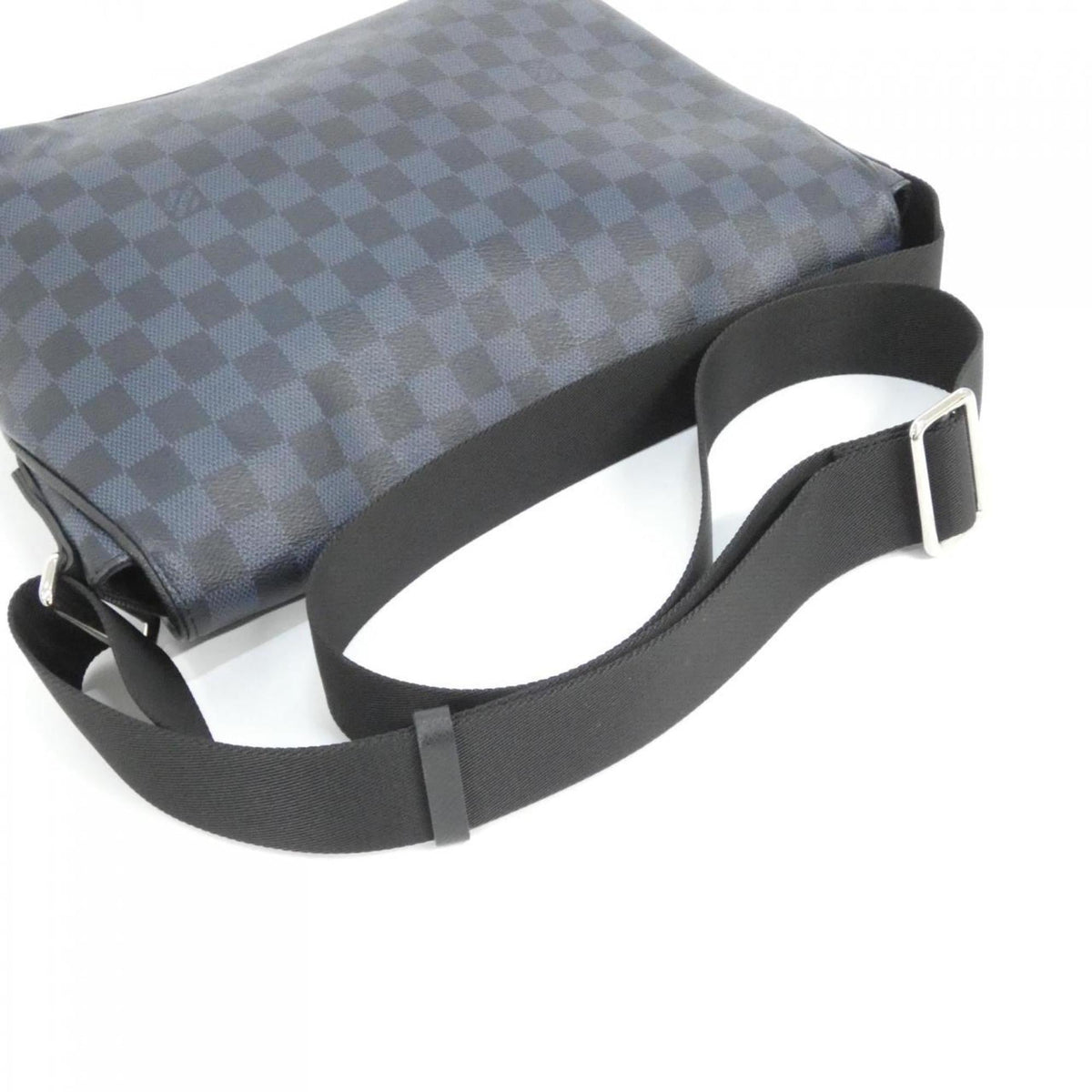 Louis Vuitton Black Cobalt Coated Canvas Shoulder Bag (Pre-Owned)
