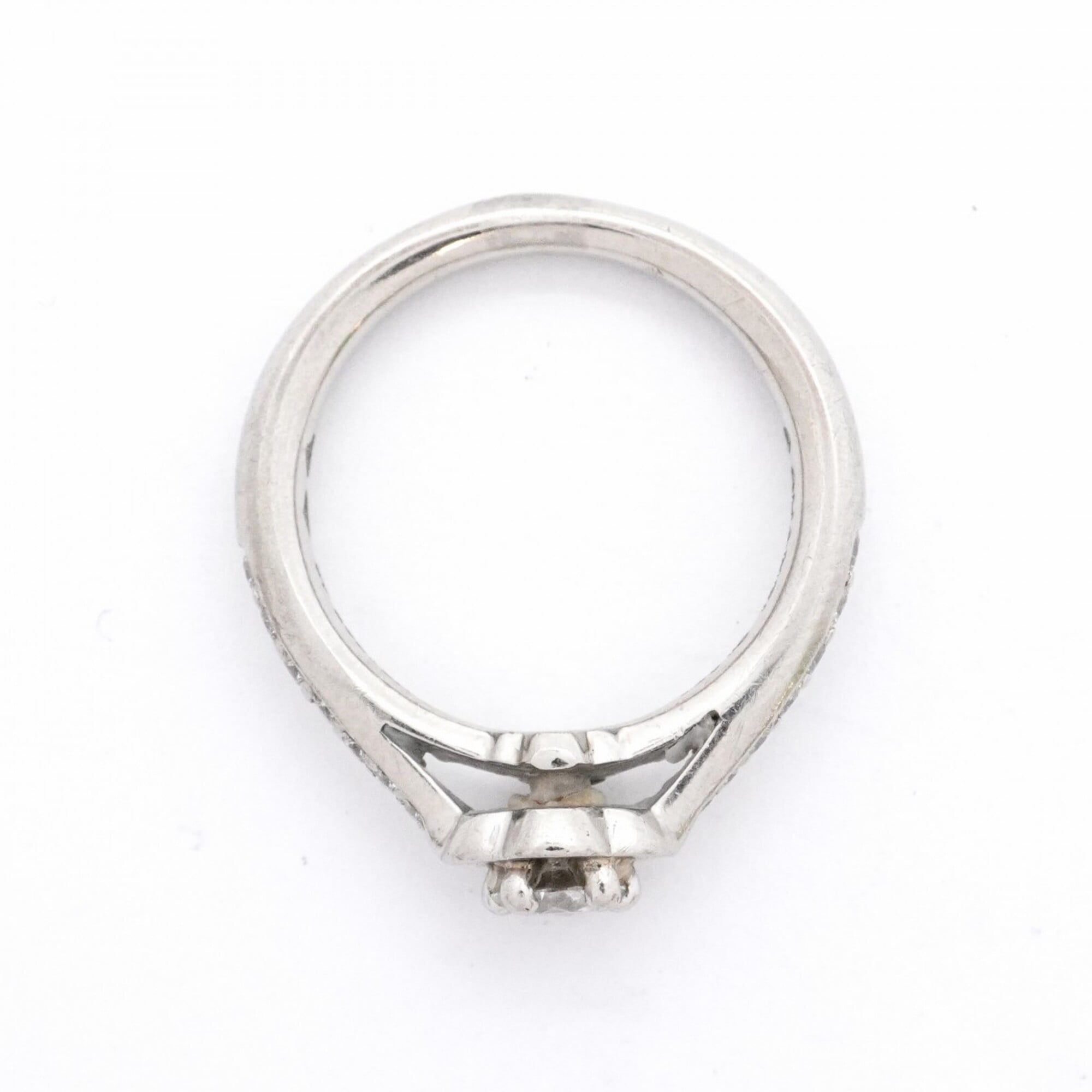 Chanel Platinum 950 Band Ring (Pre-Owned)