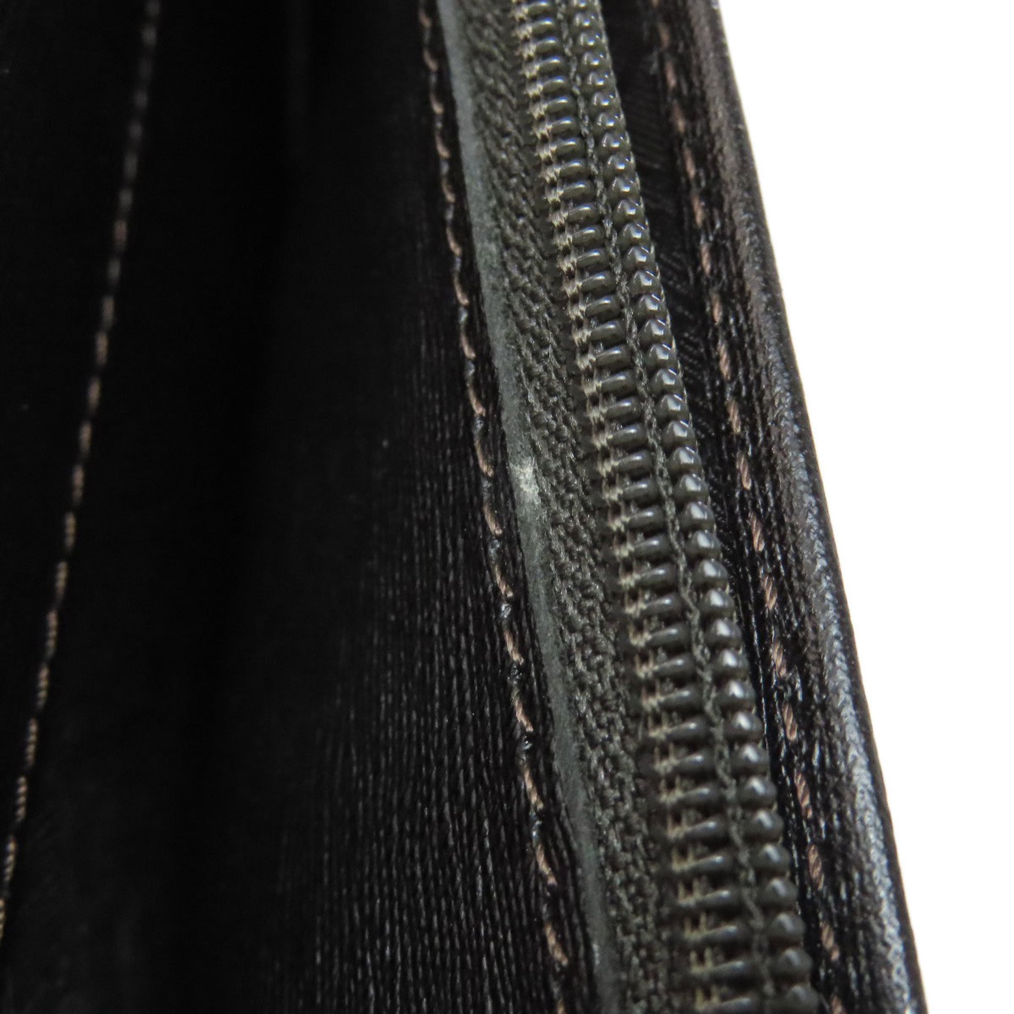 Dunhill Dark Brown Leather Long Wallet (Bi-Fold) (Pre-Owned)