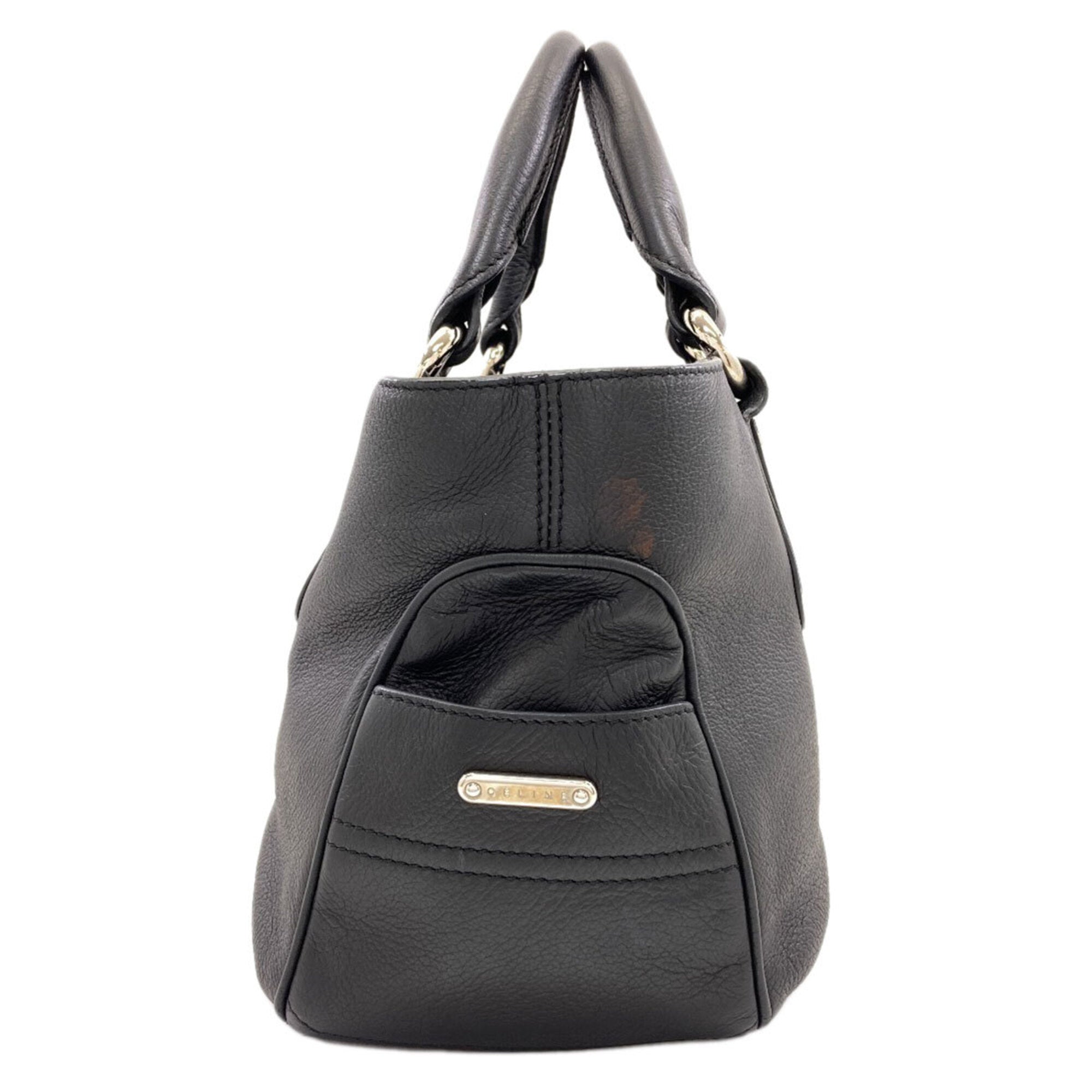 Celine Boogie Black Leather Handbag (Pre-Owned)