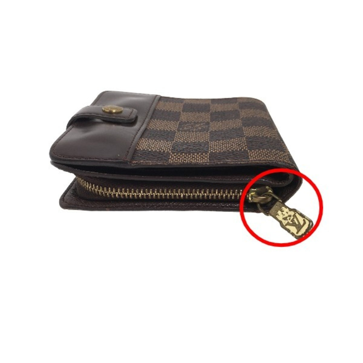 Louis Vuitton Damier Brown Damier Canvas Wallet (Bi-Fold) (Pre-Owned)