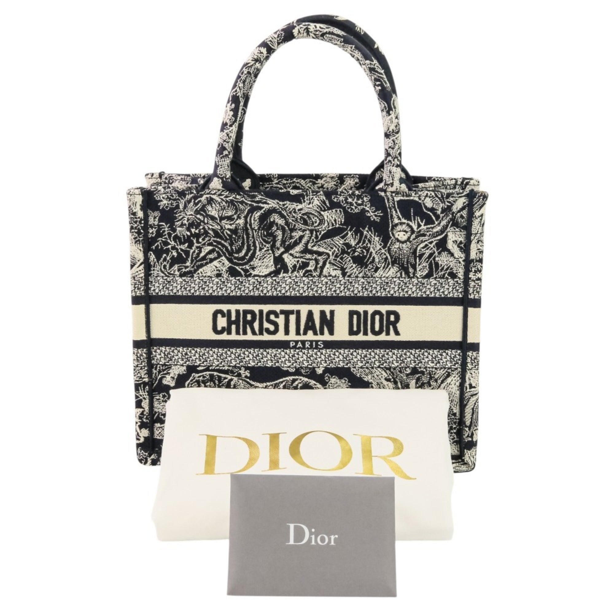 Christian Dior Navy Canvas Handbag (Pre-Owned)