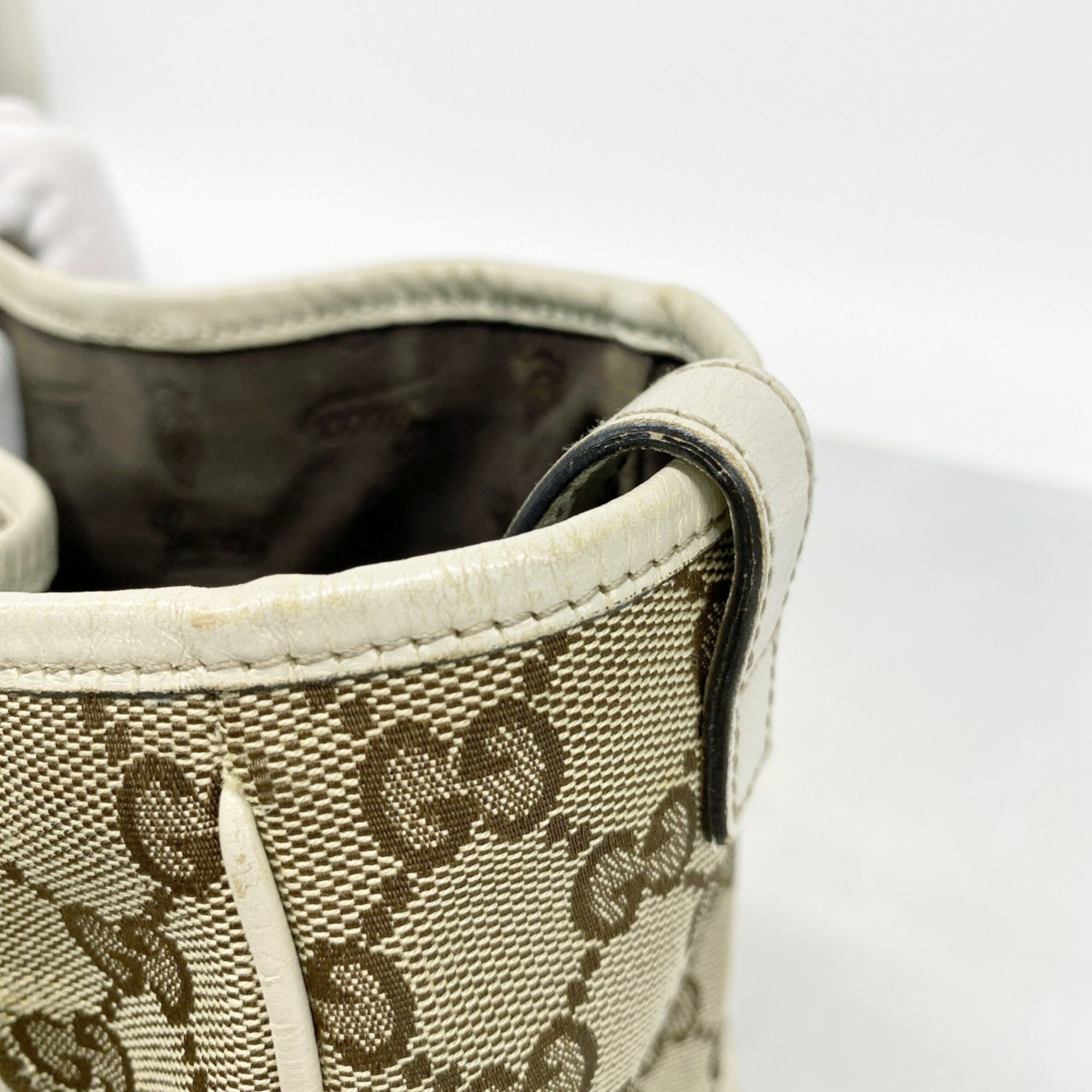 Gucci Brown Canvas Tote Bag (Pre-Owned)