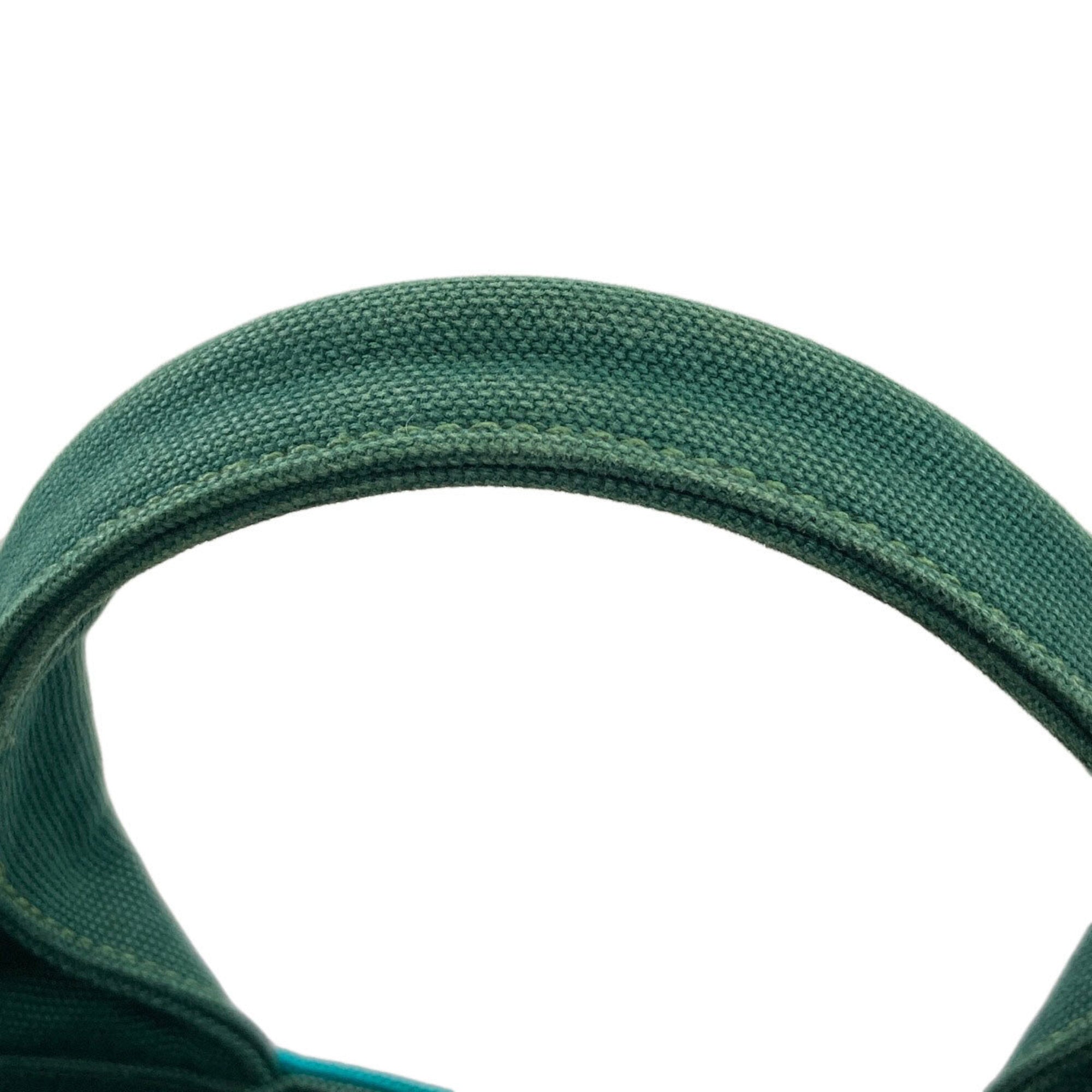 Prada Green Canvas Handbag (Pre-Owned)
