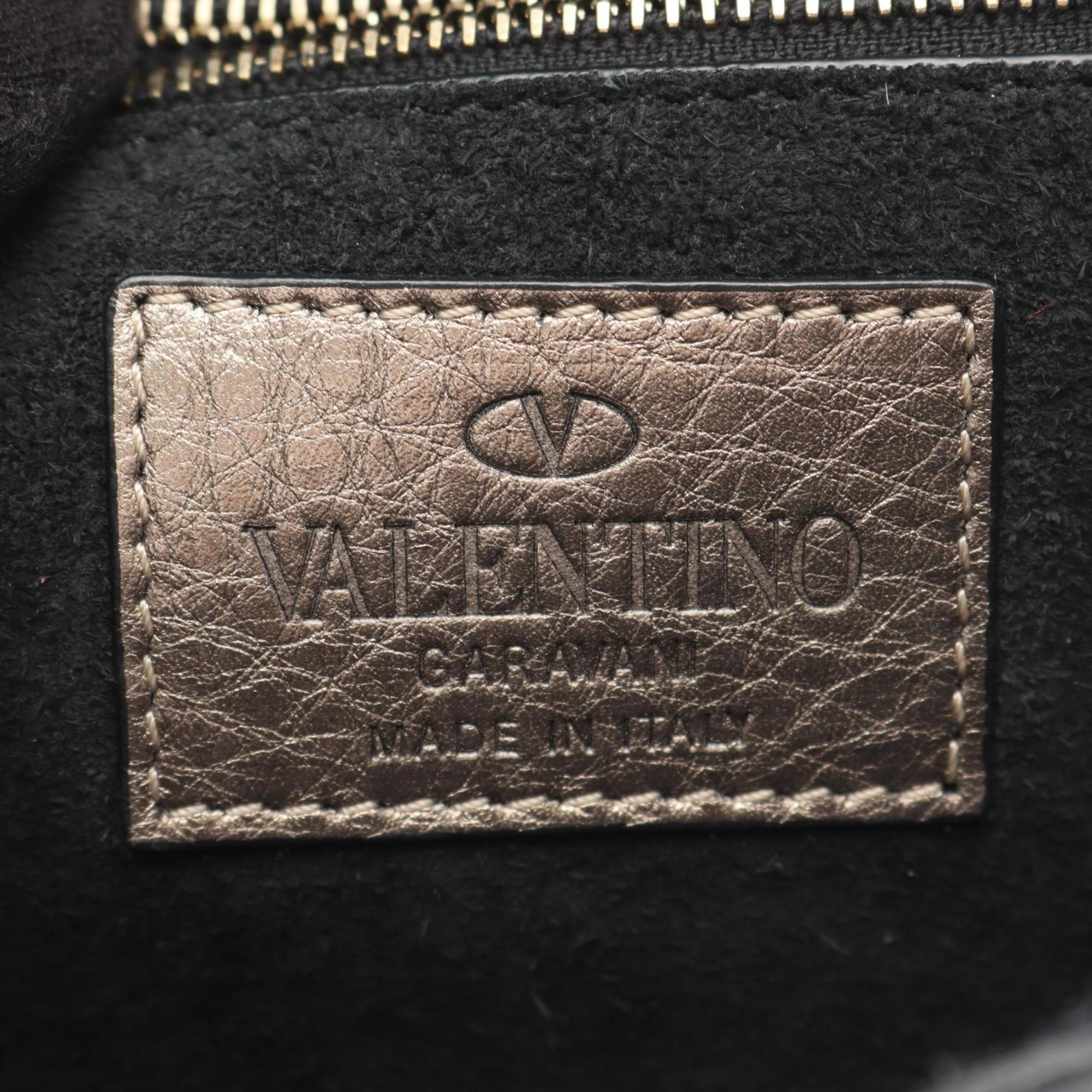 Valentino Gold Leather Shoulder Bag (Pre-Owned)