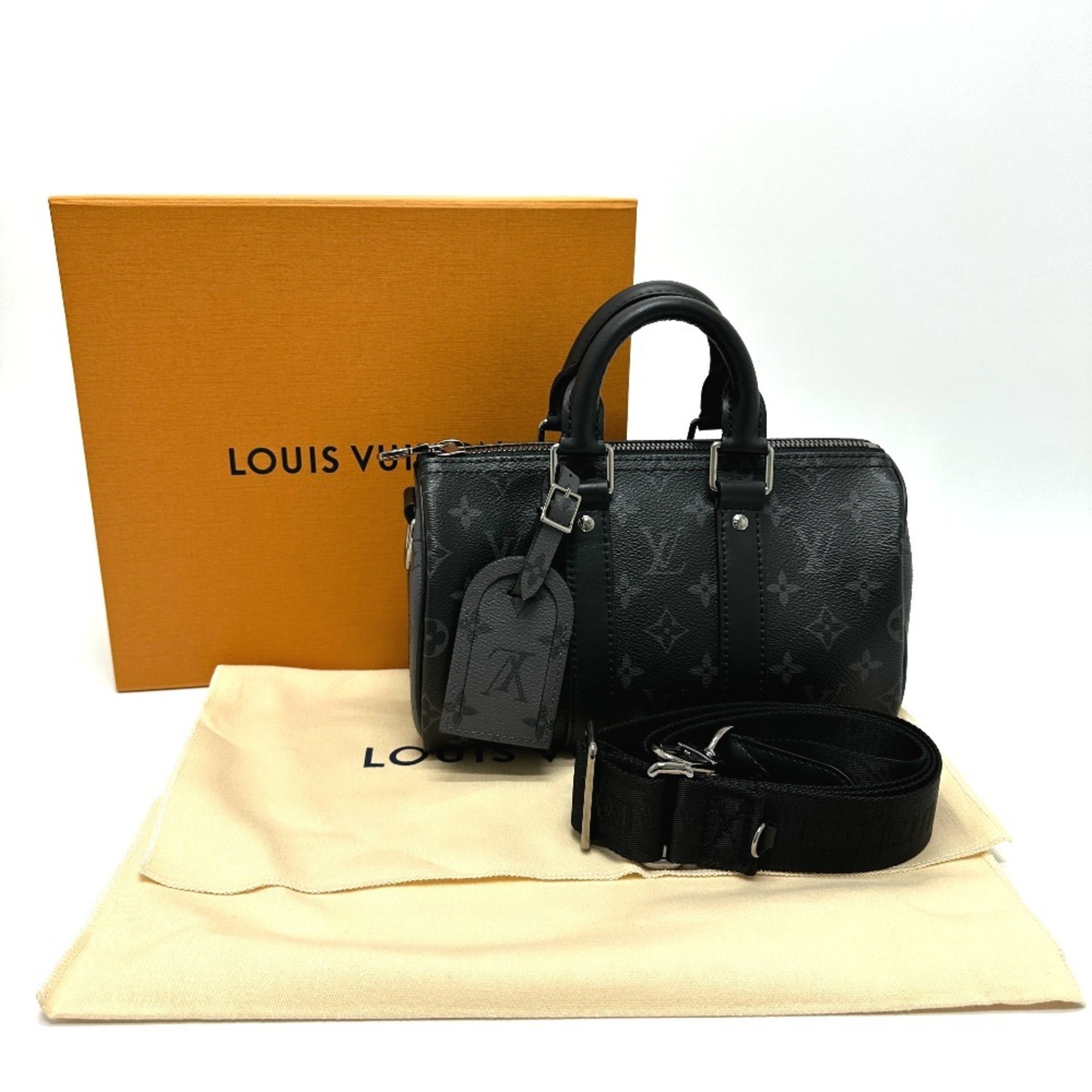 Louis Vuitton Black Monogram Eclipse Shoulder Bag (Pre-Owned)