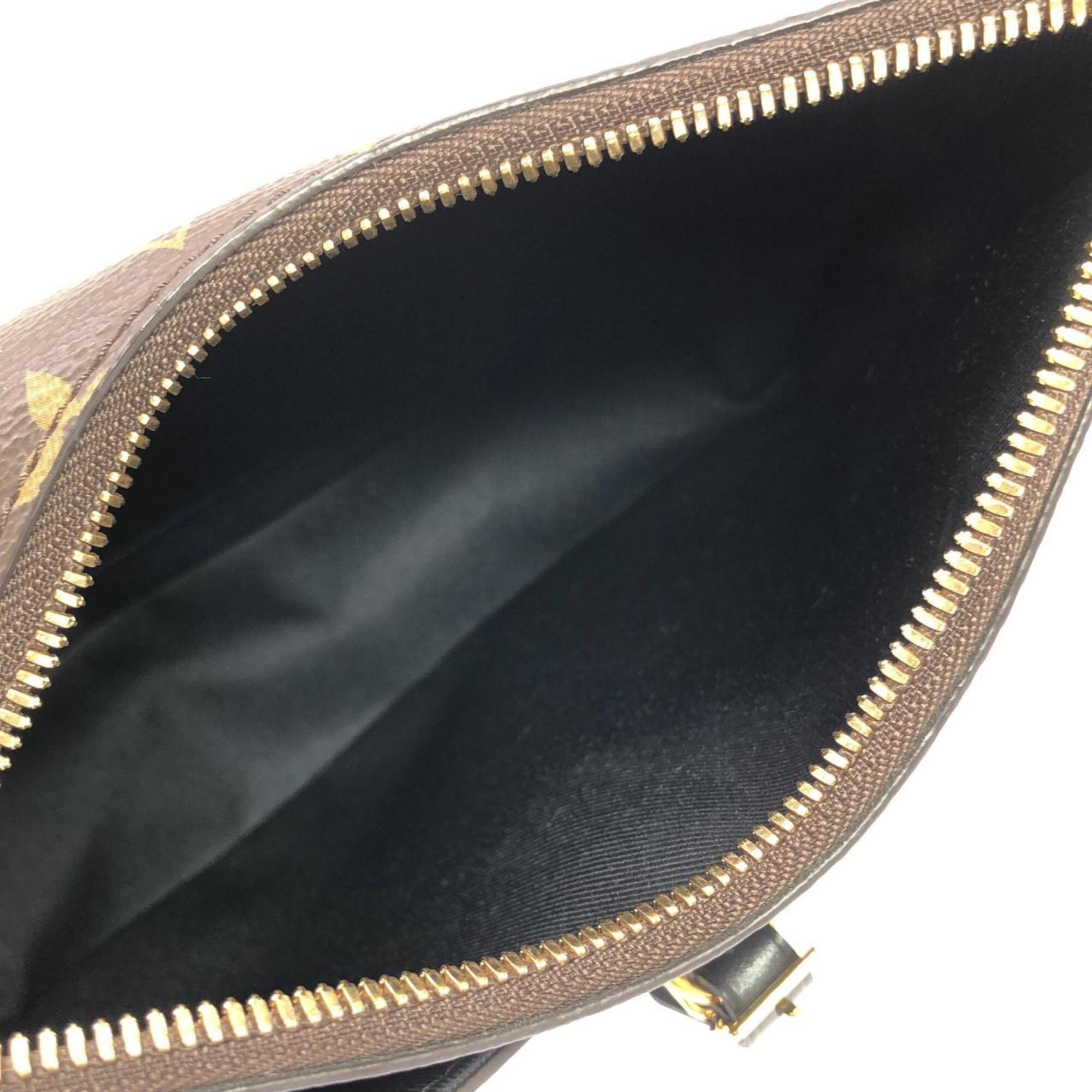 Louis Vuitton Brown Coated Canvas Shoulder Bag (Pre-Owned)