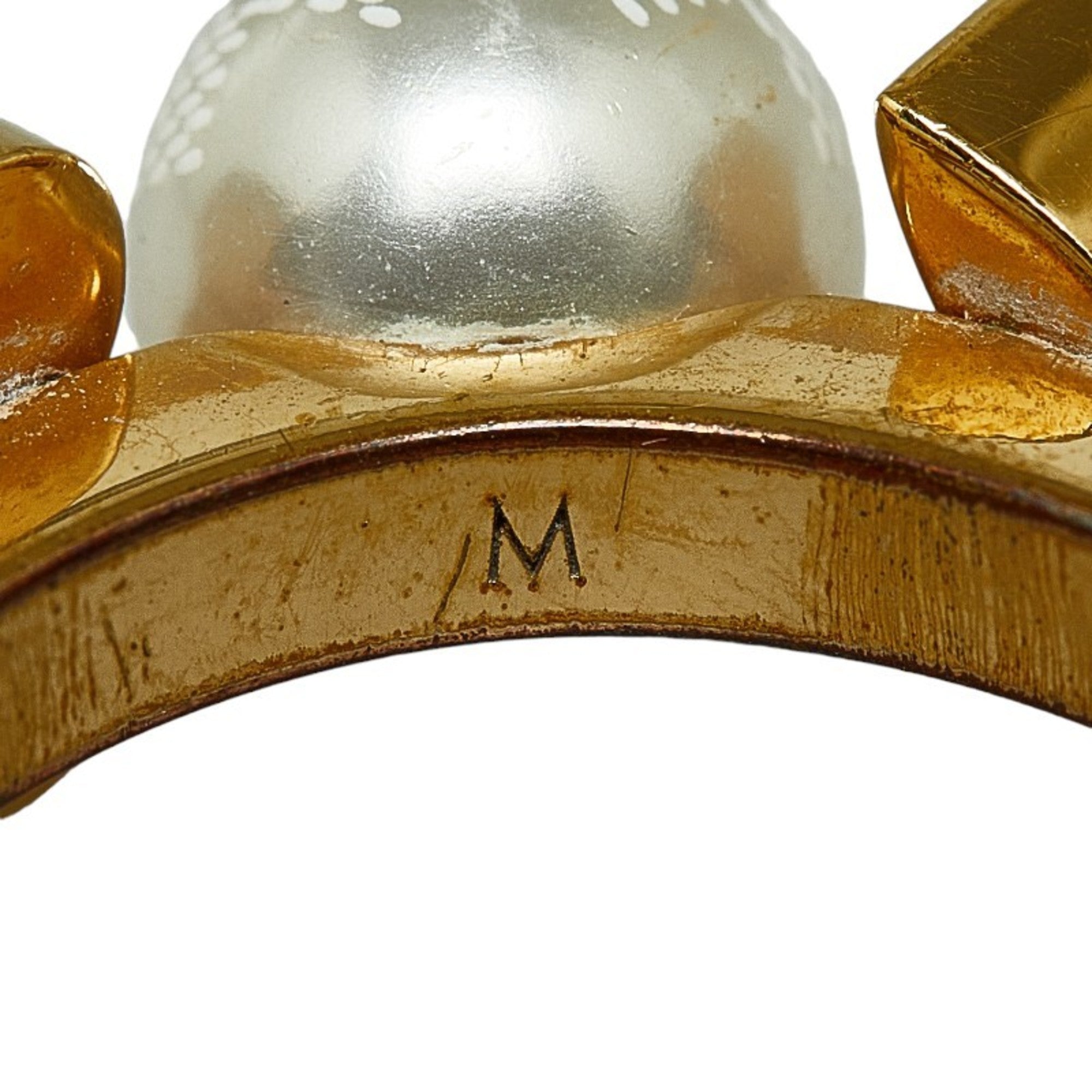 Louis Vuitton Gold Gold Plating Band Ring (Pre-Owned)