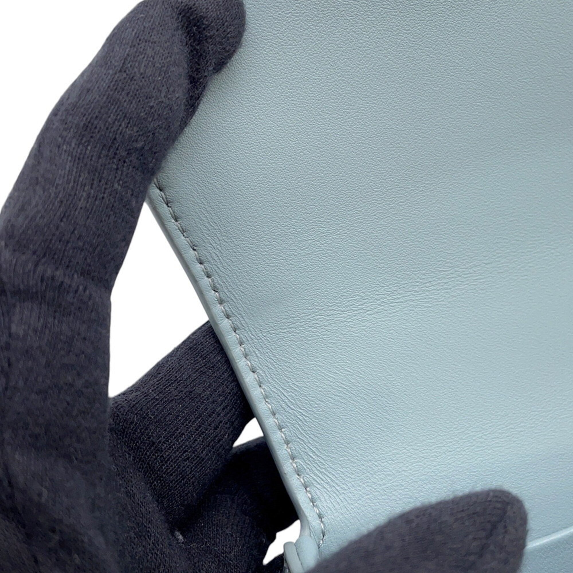 Celine Light Blue Leather Handbag (Pre-Owned)
