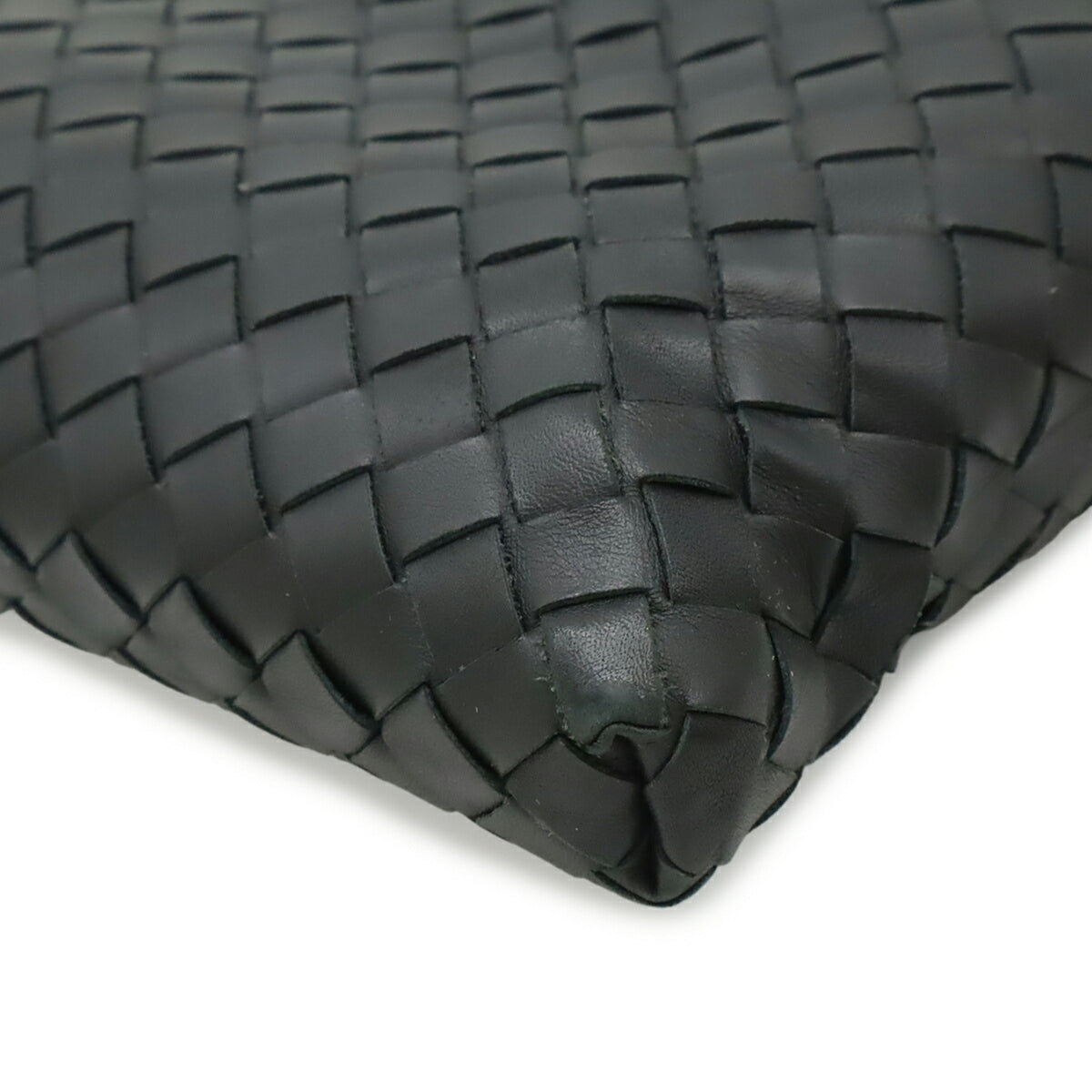 Bottega Veneta Black Leather Shoulder Bag (Pre-Owned)
