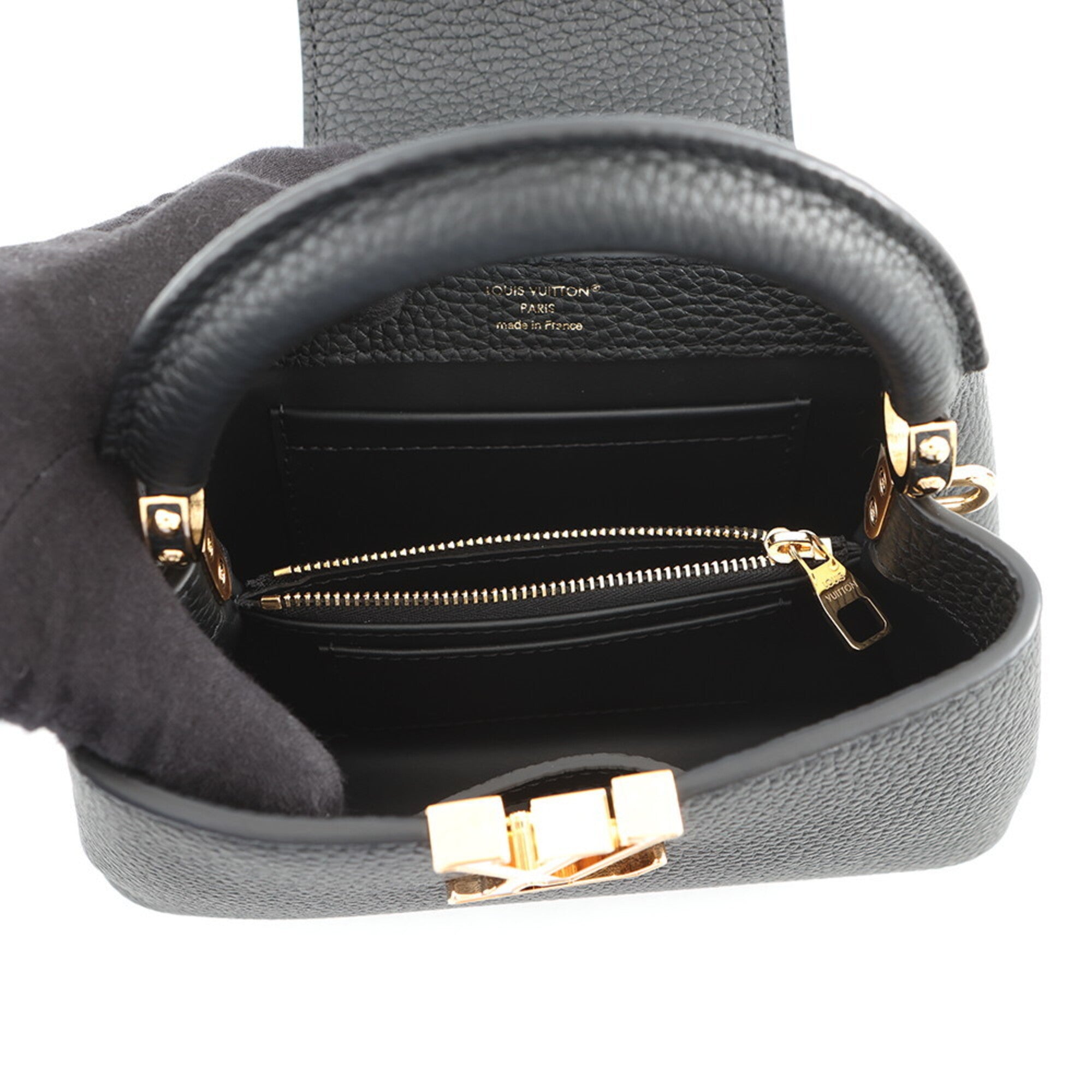 Louis Vuitton Black Noir Exotic Leather Handbag (Pre-Owned)