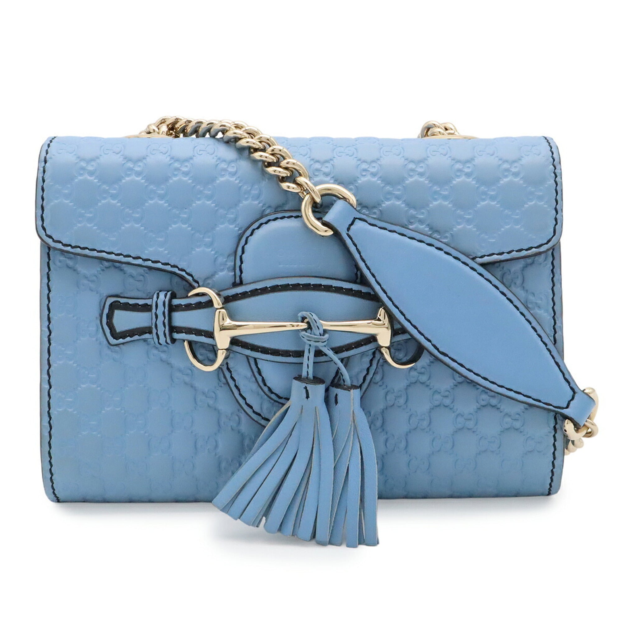 Gucci Light Blue Pochette Shoulder Bag (Pre-Owned)