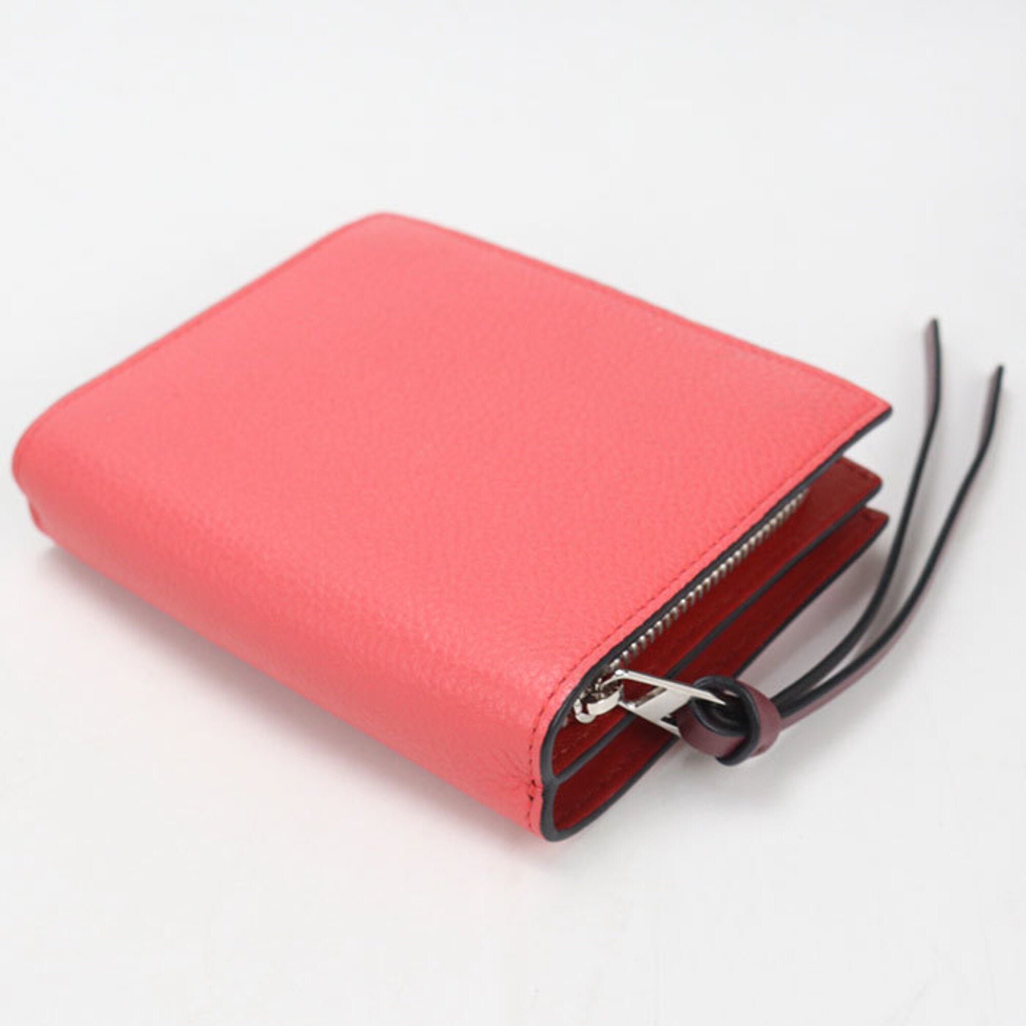 Loewe Red Color Leather Wallet (Bi-Fold) (Pre-Owned)