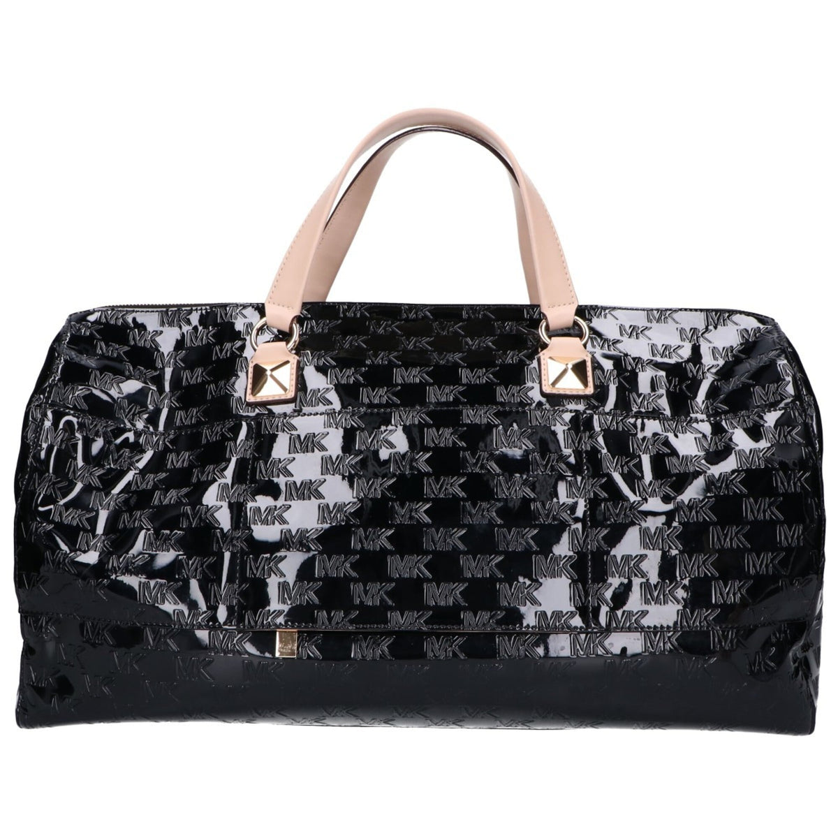 Michael Kors Black Patent Leather Boston Bag (Pre-Owned)