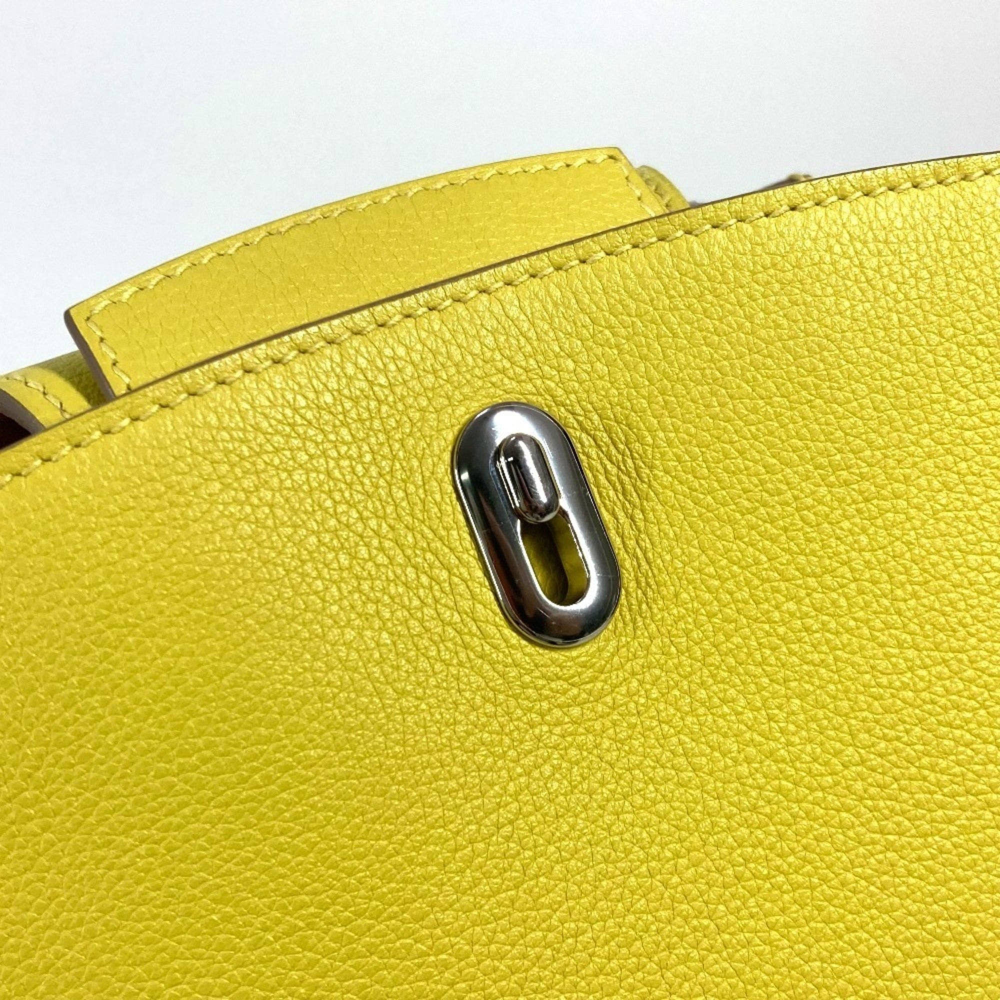 Hermes Yellow Leather Backpack (Pre-Owned)
