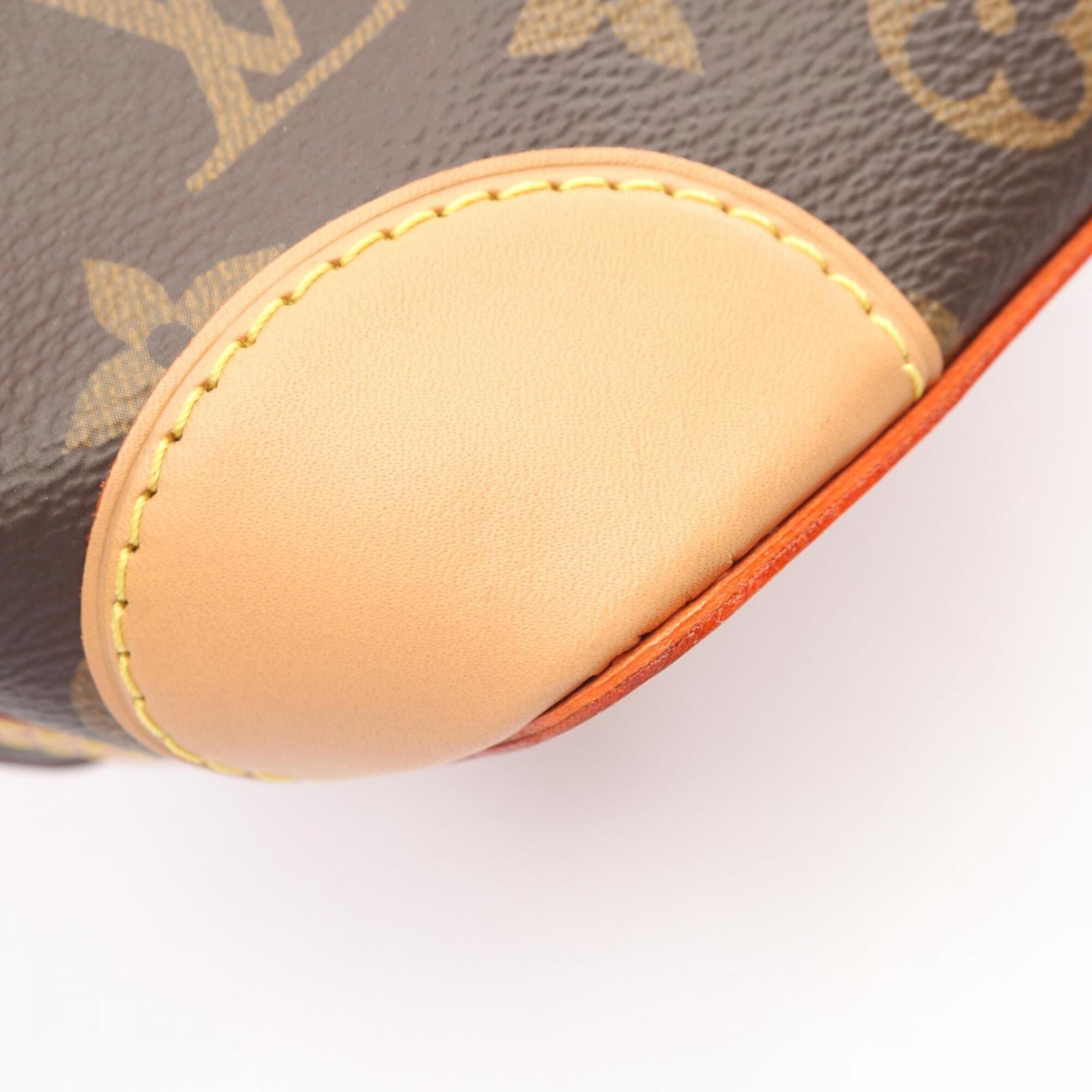 Louis Vuitton Brown Monogram Coated Canvas Leather Handbag Shoulder Bag (Pre-Owned)