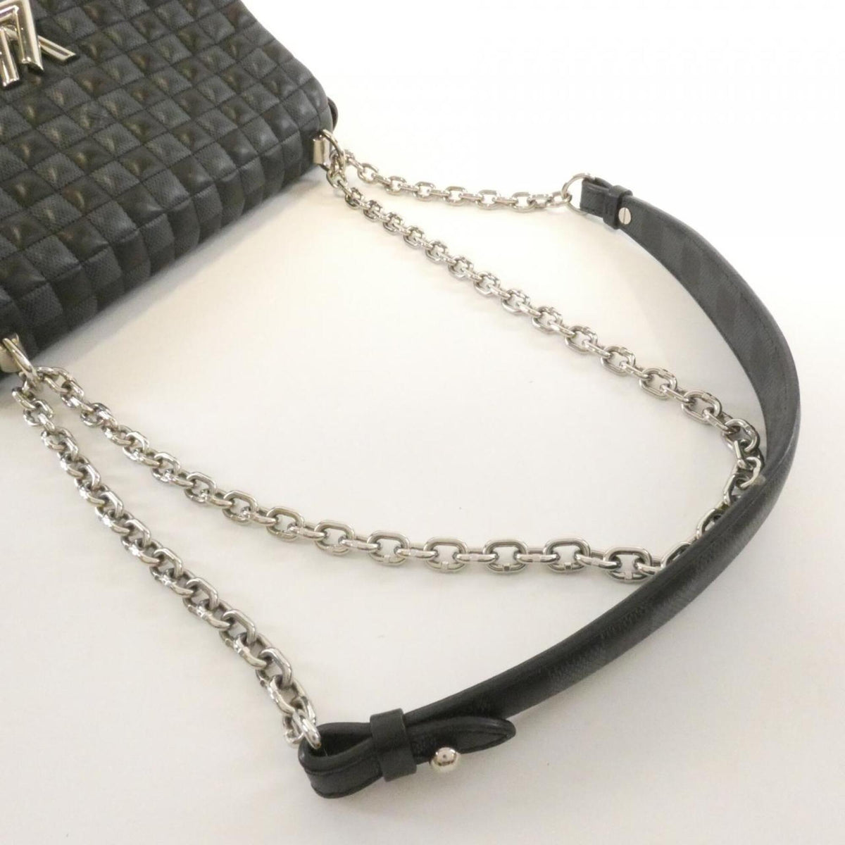 Louis Vuitton Black Damier Cobalt Leather Shoulder Bag (Pre-Owned)