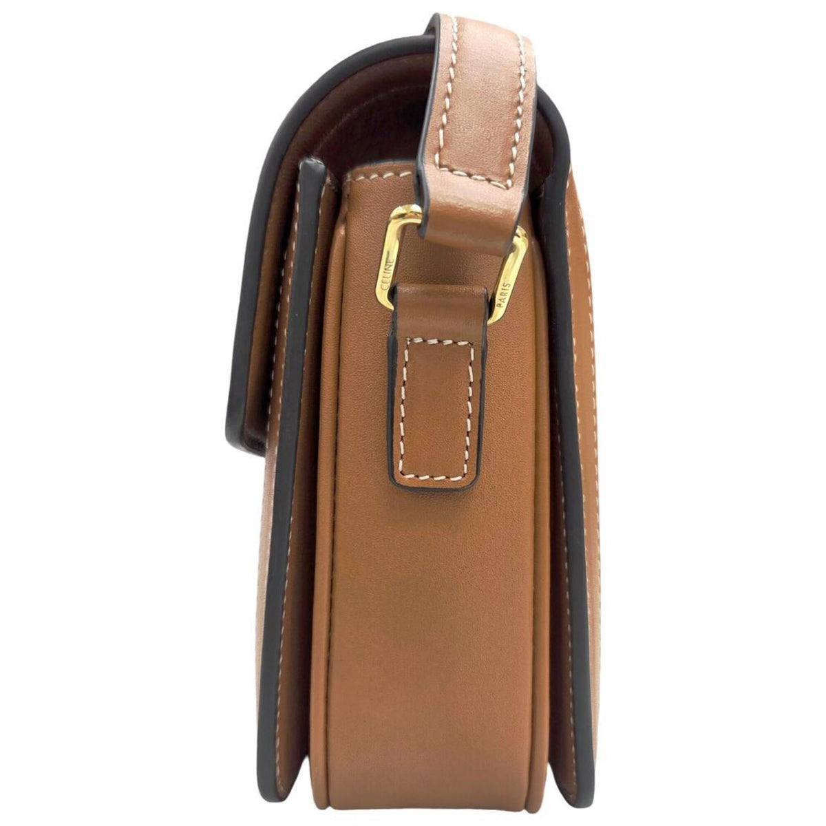 Celine Brown Leather Crossbody Bag Shoulder Bag (Pre-Owned)
