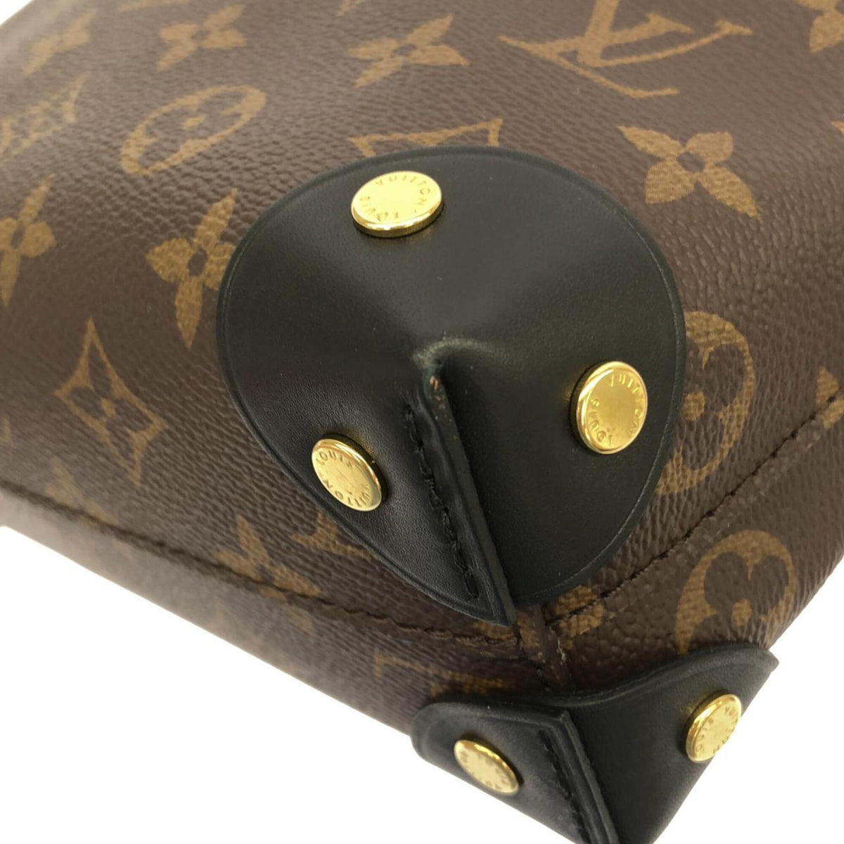 Louis Vuitton Black Marron Coated Canvas Handbag (Pre-Owned)