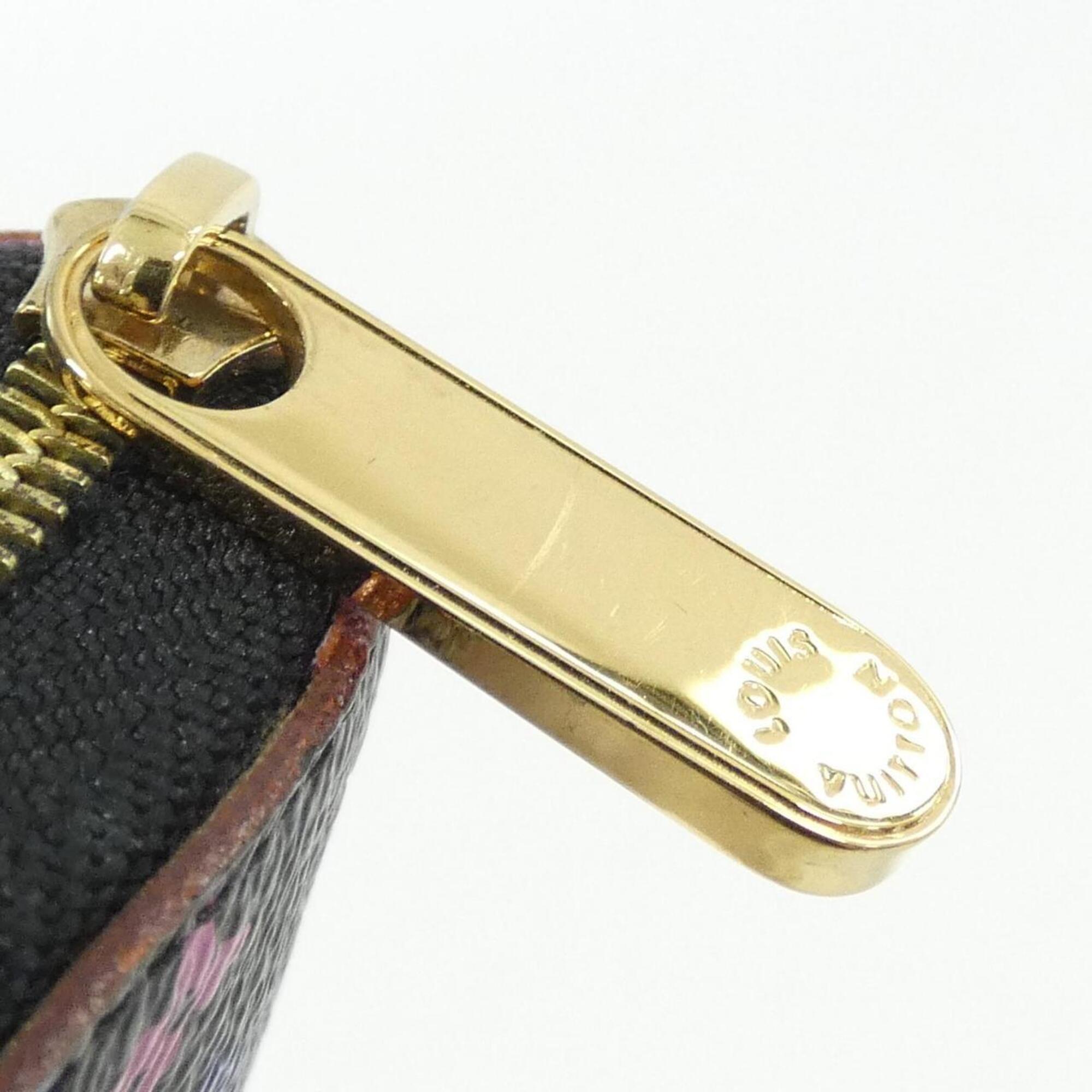 Louis Vuitton Black Violet Coated Canvas Coin Purse/Coin Case (Pre-Owned)