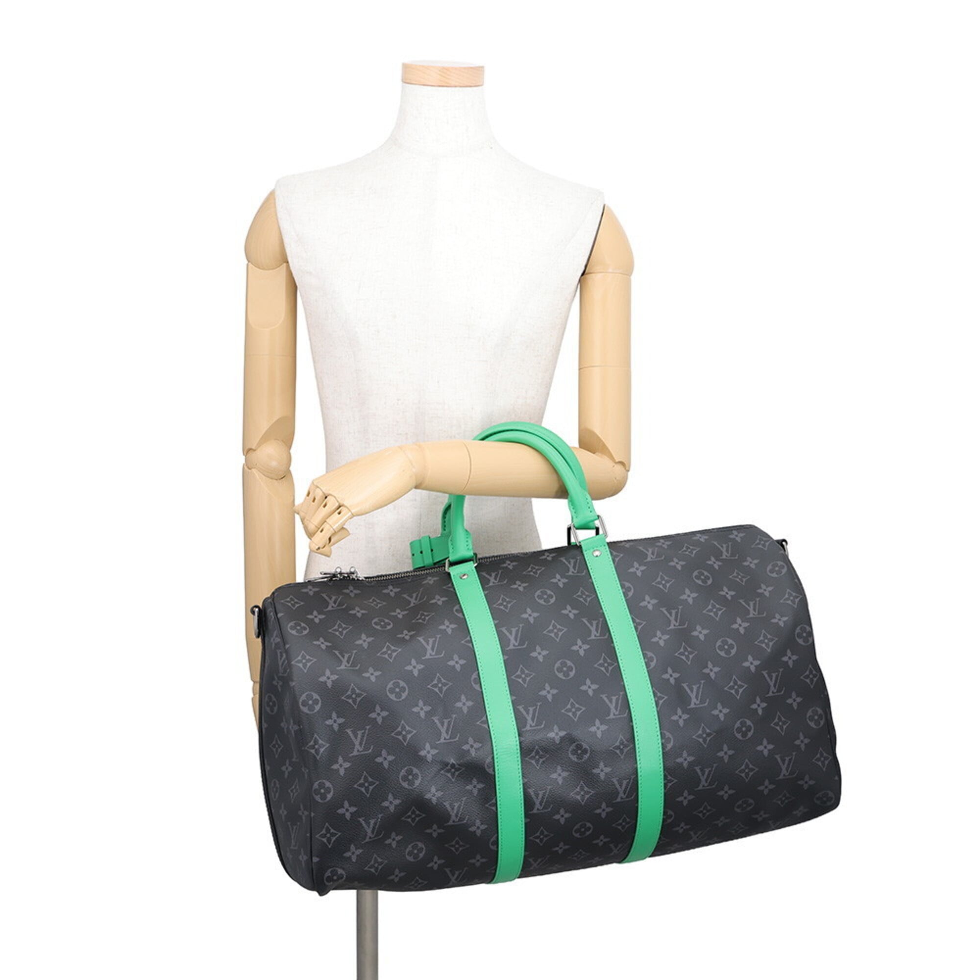 Louis Vuitton Black Monogram Eclipse Noir Monogram Eclipse Boston Bag Handbag (Pre-Owned)