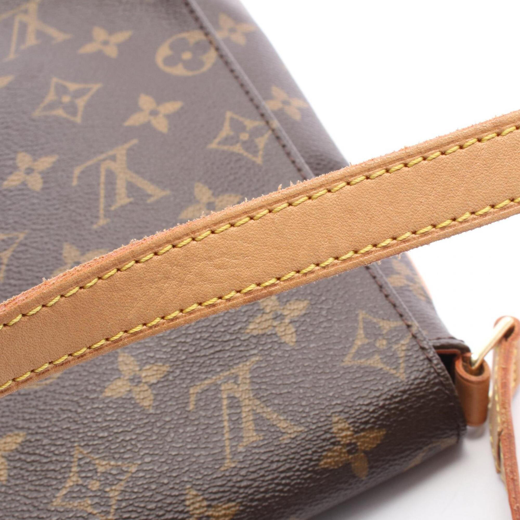 Louis Vuitton Brown Coated Canvas Pvc Monogram Leather Handbag Shoulder Bag (Pre-Owned)