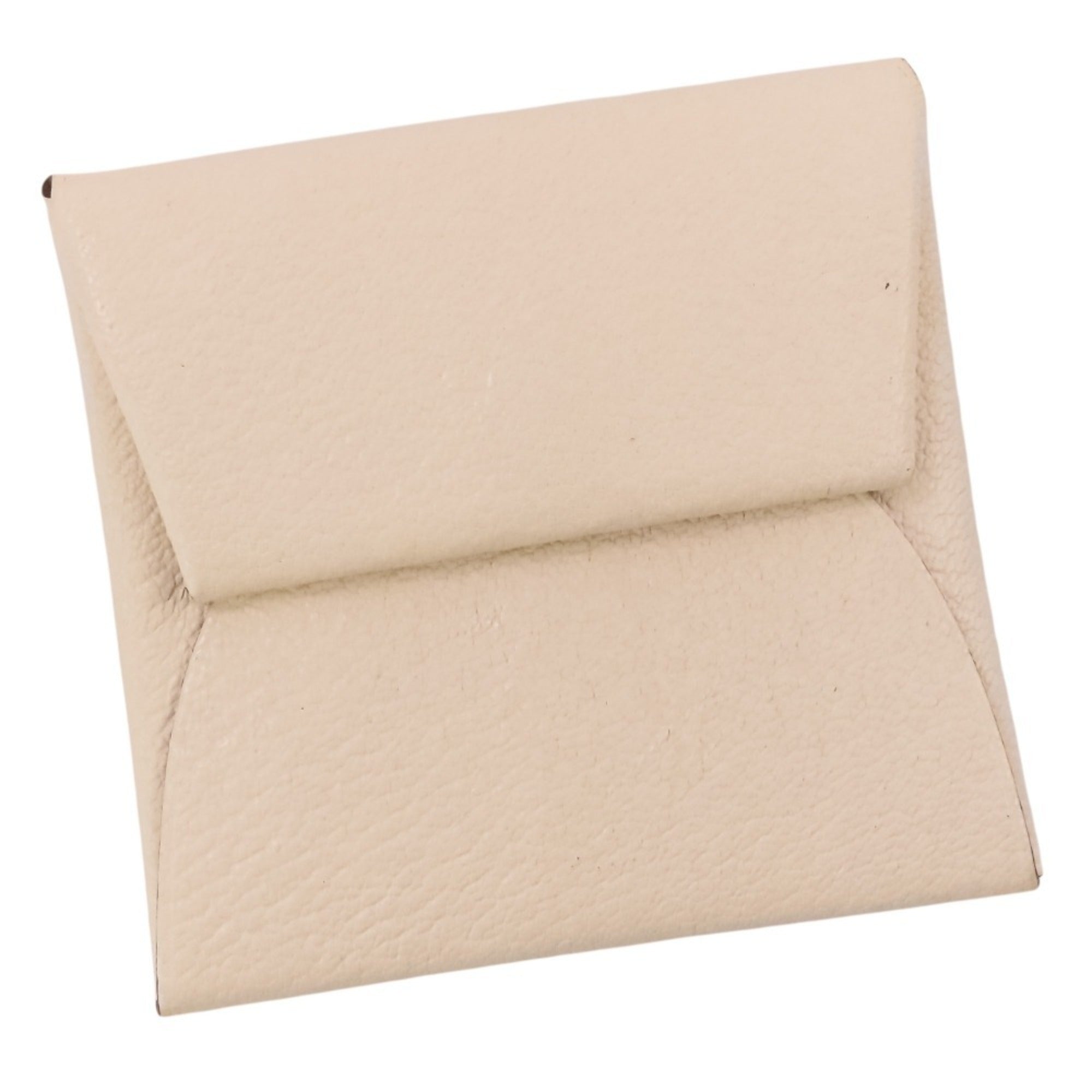 Hermes Beige Chevre Leather Coin Purse/Coin Case (Pre-Owned)