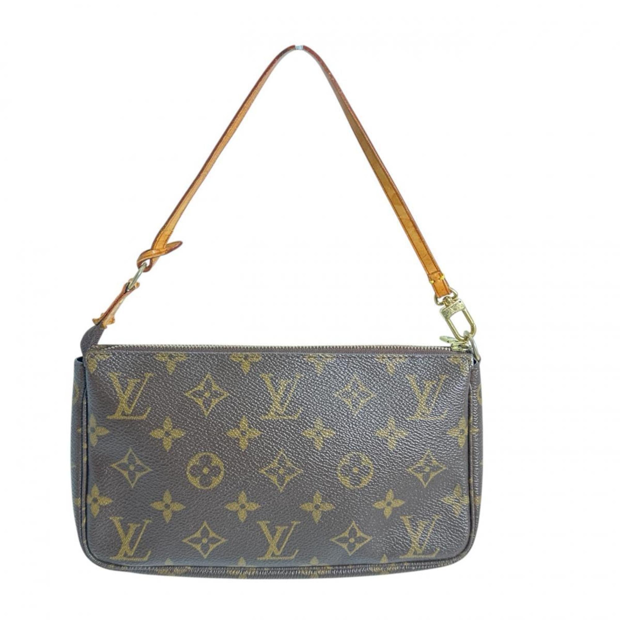 Louis Vuitton Brown Monogram Canvas Pochette Pouch (Pre-Owned)