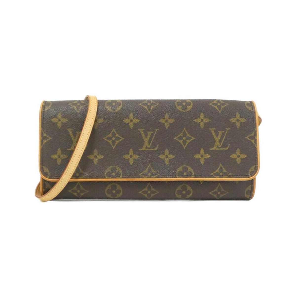 Louis Vuitton Brown Coated Canvas Pochette Shoulder Bag (Pre-Owned)