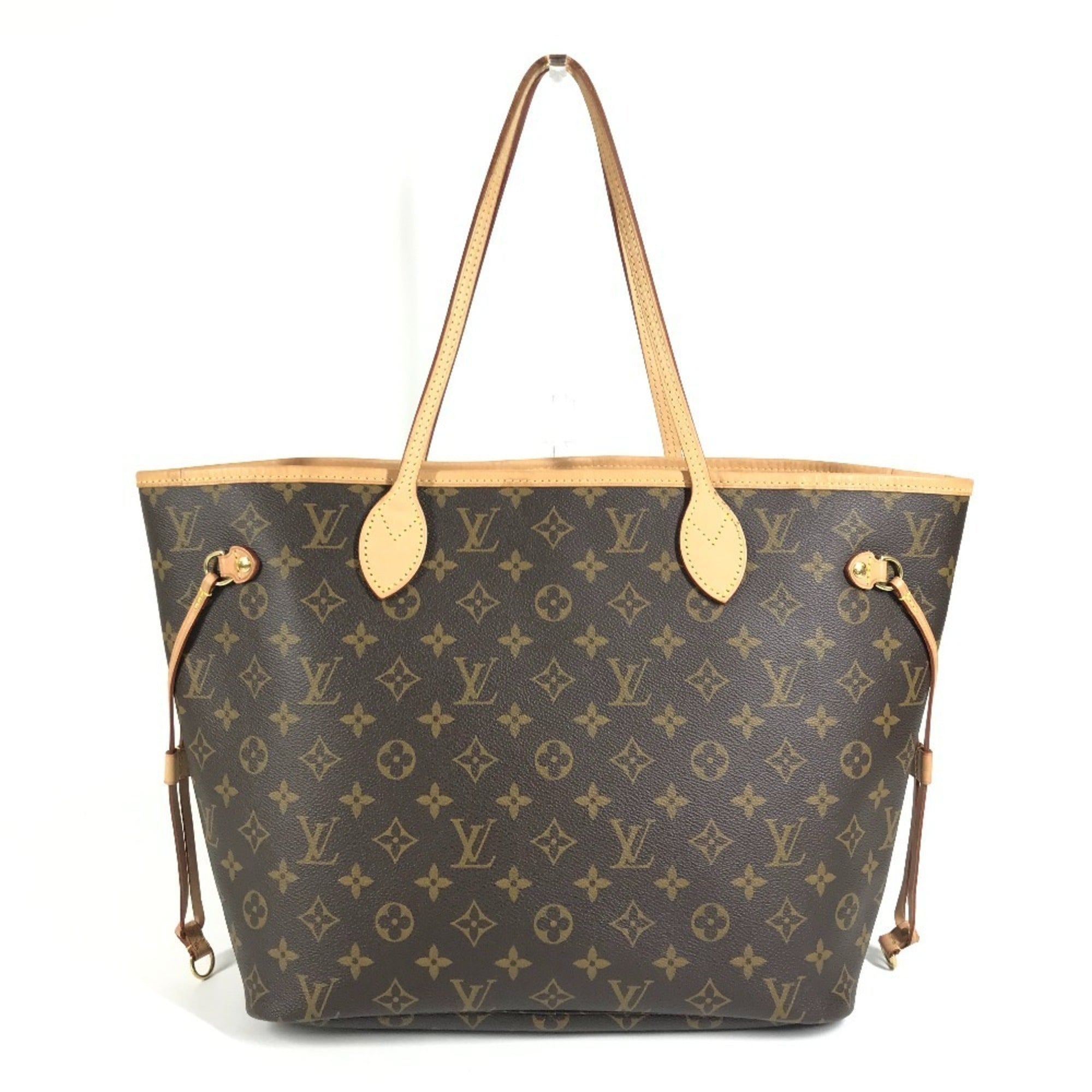 Louis Vuitton Brown Cerise Red Color Monogram Canvas Handbag Shoulder Bag Tote Bag (Pre-Owned)