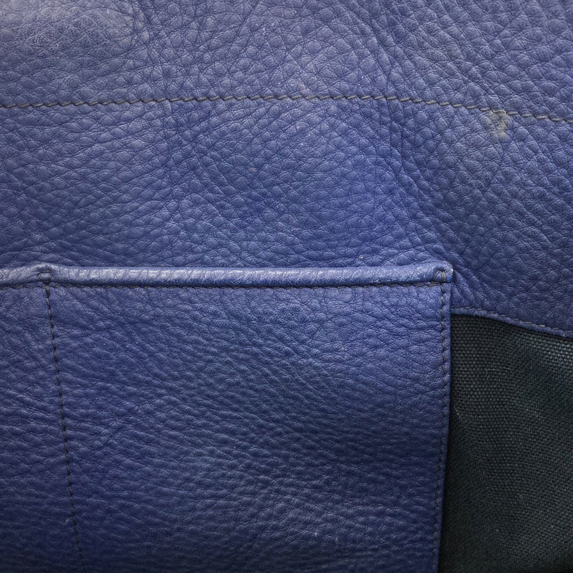 Miu Miu Blue Leather Tote Bag (Pre-Owned)