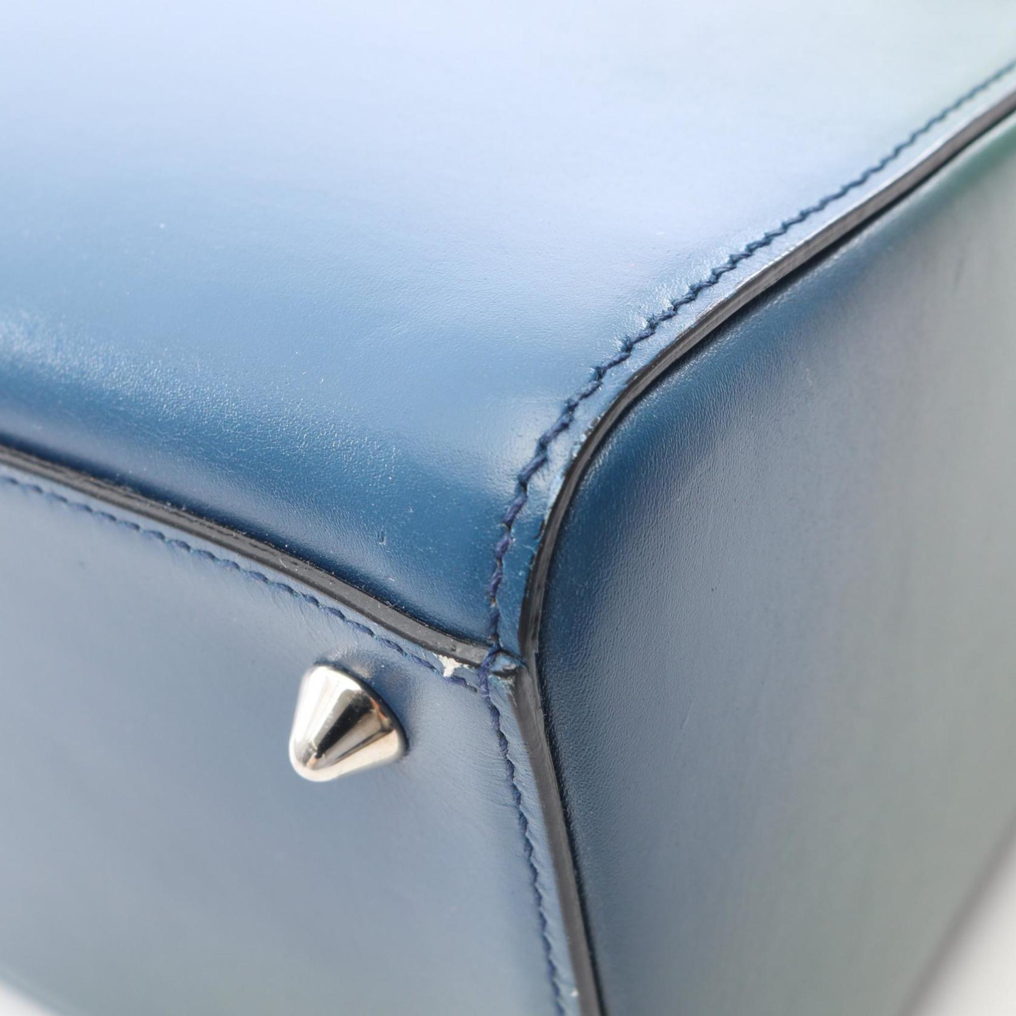 Christian Dior Blue Green Purple Leather Handbag (Pre-Owned)