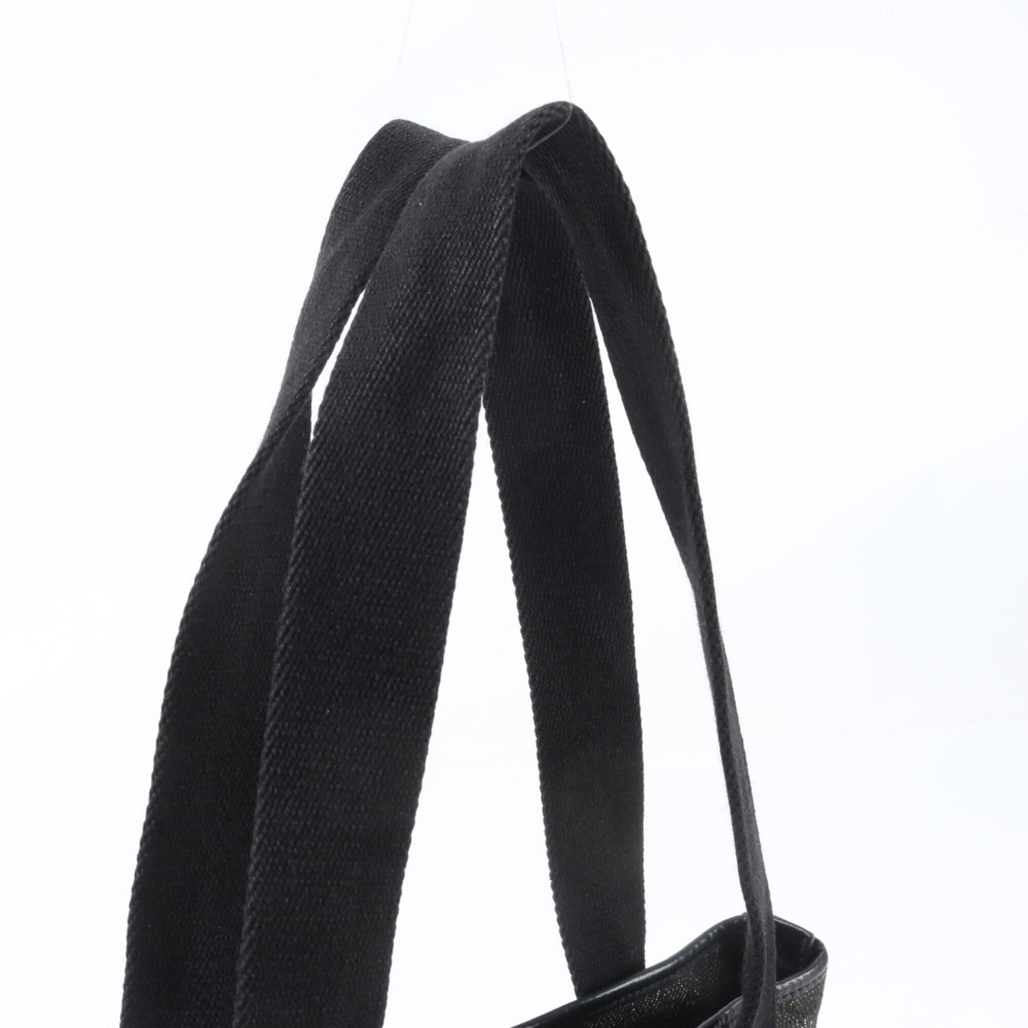 Gucci Gg Canvas Black Gg Canvas Handbag Tote Bag (Pre-Owned)