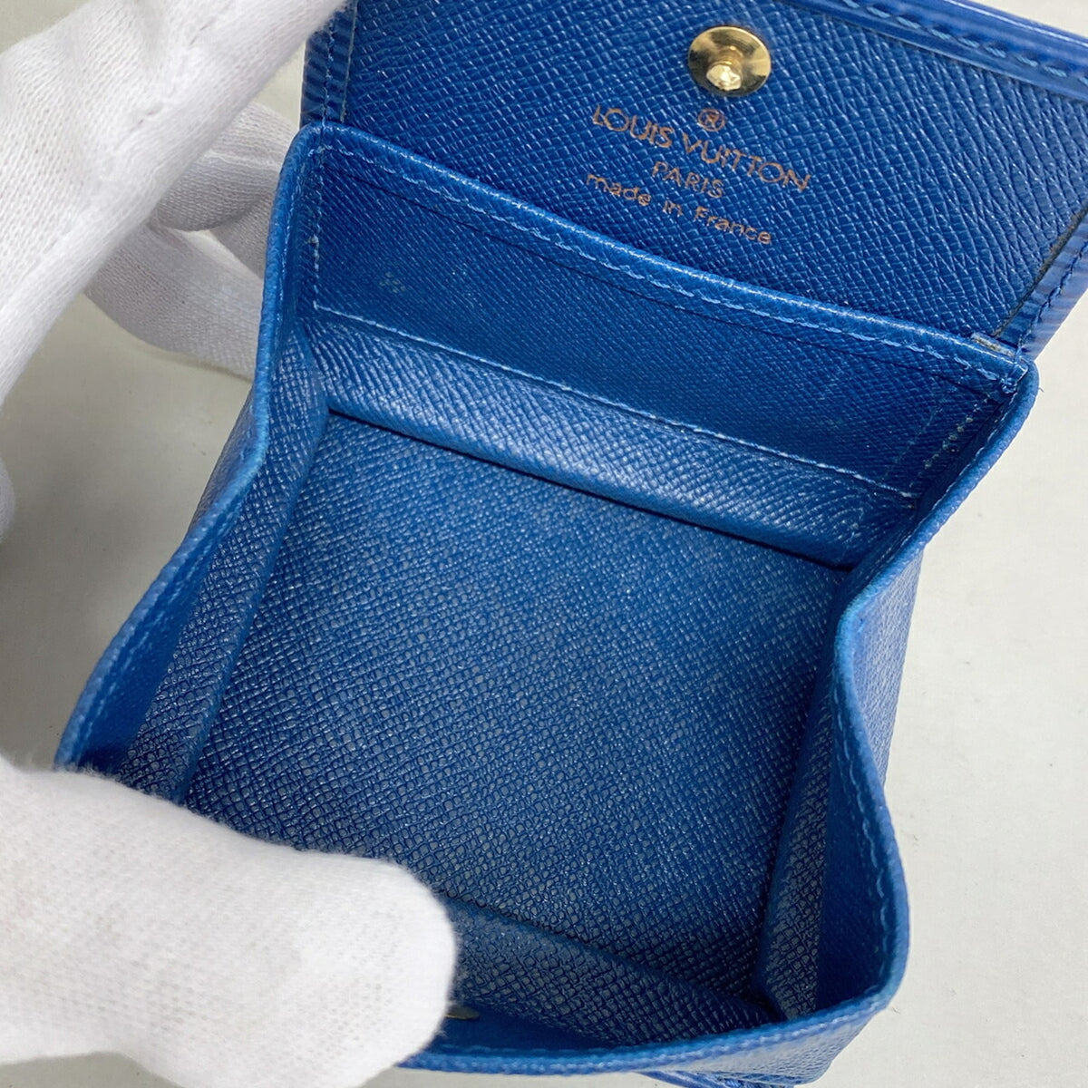 Louis Vuitton Toledo Blue Coin Purse/Coin Case (Pre-Owned)