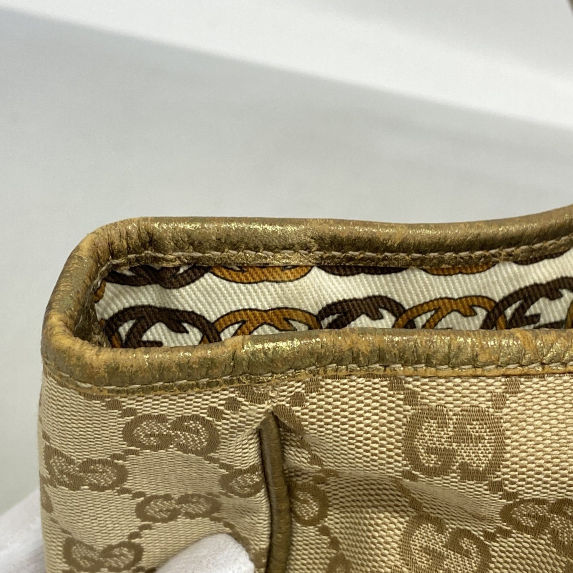 Gucci Beige Canvas Tote Bag (Pre-Owned)