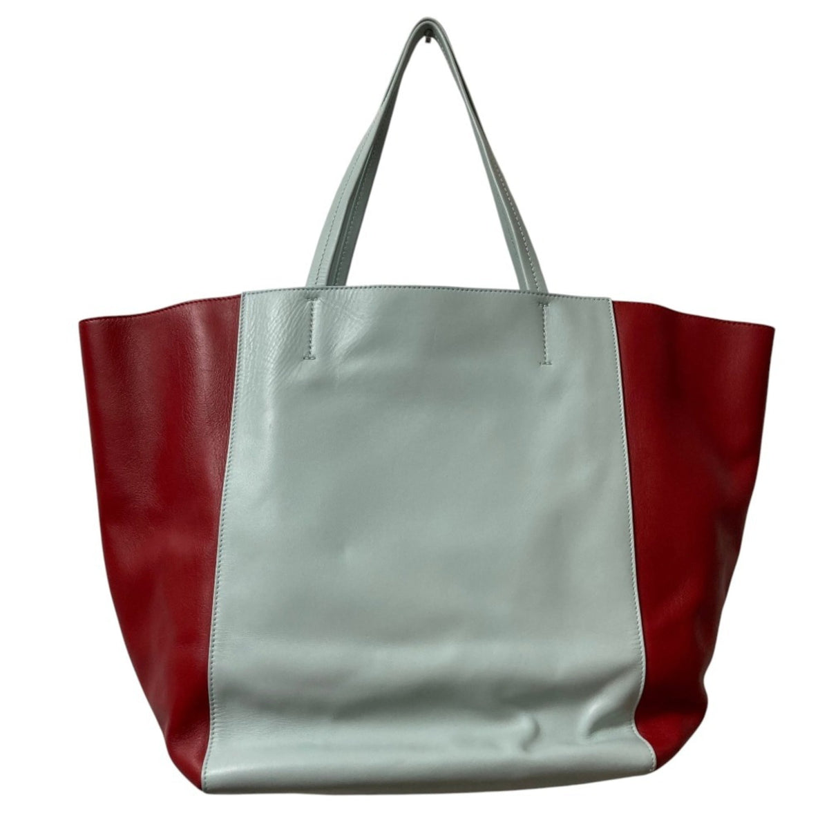 Celine Light Blue Red Color Tote Bag (Pre-Owned)
